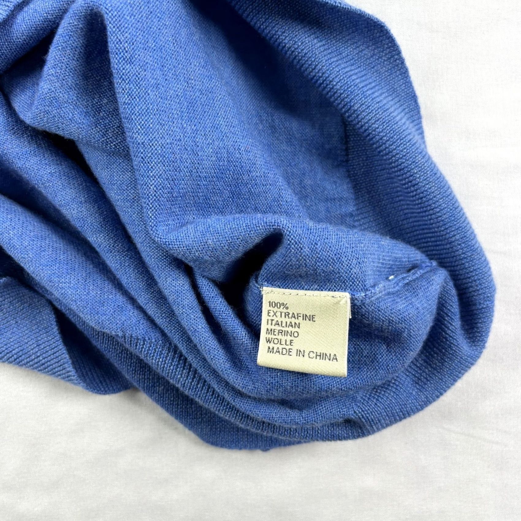 Peter Millar VINTAGE Peter Millar Wool Sweater Mens Large Blue V-Neck Golf Pullover Stretch Casual Size US L / EU 52-54 / 3 - 7 Thumbnail