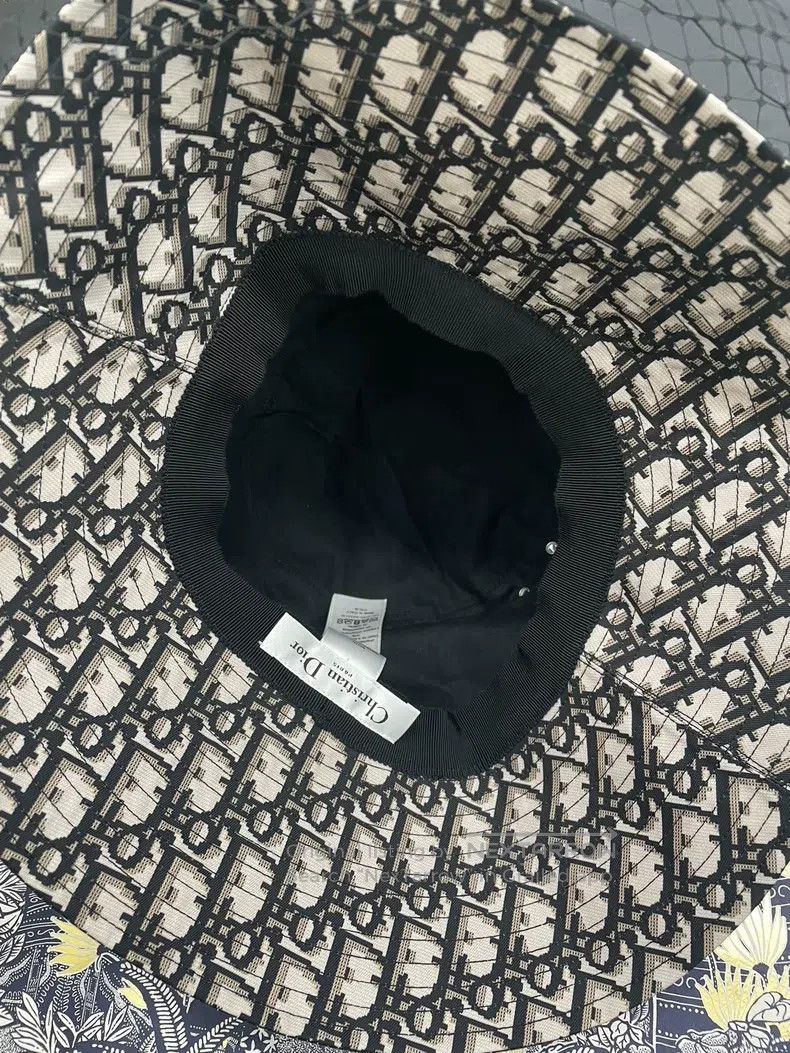 Dior Dior Size56 Black lace stitching fisherman's hat Size ONE SIZE - 3 Thumbnail