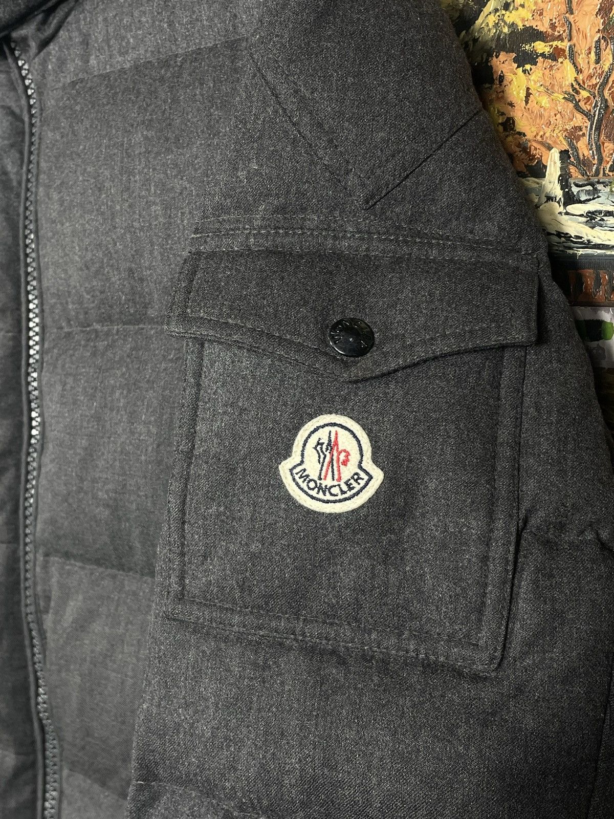 Designer × Moncler Moncler Montgenevre Giubbotto Grey Puffer Hoodie Size US XL / EU 56 / 4 - 6 Thumbnail