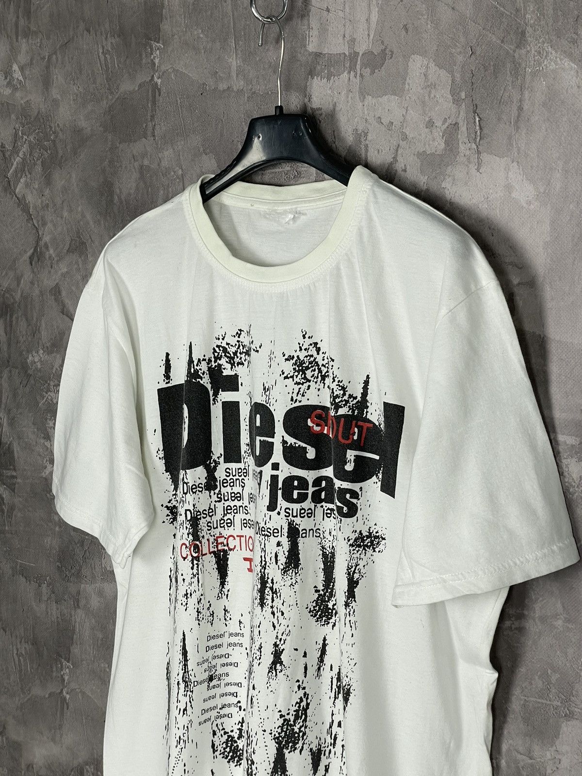 Diesel × Japanese Brand Vintage 90s Diesel Big logo t-shirt retro rare Y2K Size US M / EU 48-50 / 2 - 7 Thumbnail