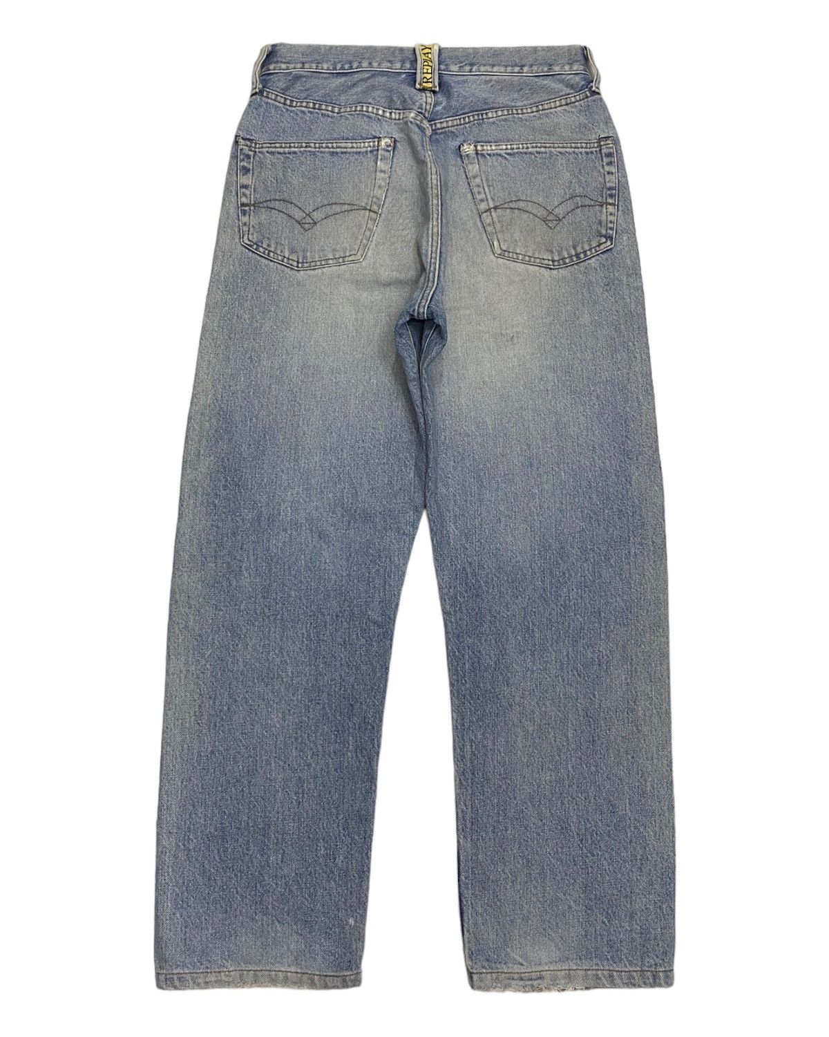 If Six Was Nine BAGGY JEANS REPLAY DISTRESSED DENIM JEANS Size US 30 / EU 46 - 4 Thumbnail