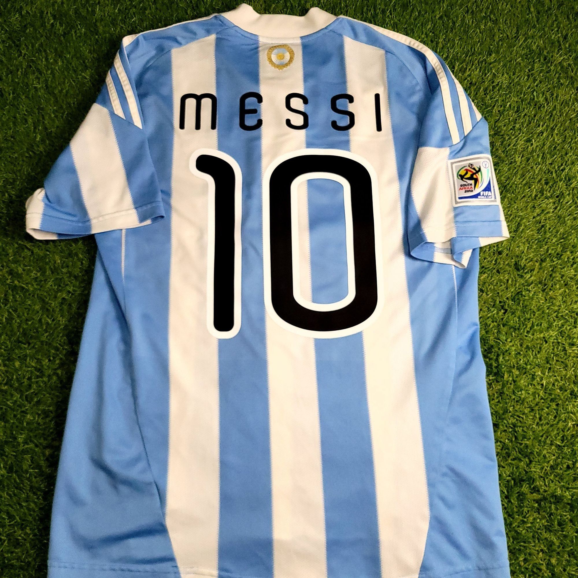 Adidas Messi Argentina 2010 WORLD CUP Home Soccer Jersey M Size US M / EU 48-50 / 2 - 1 Thumbnail