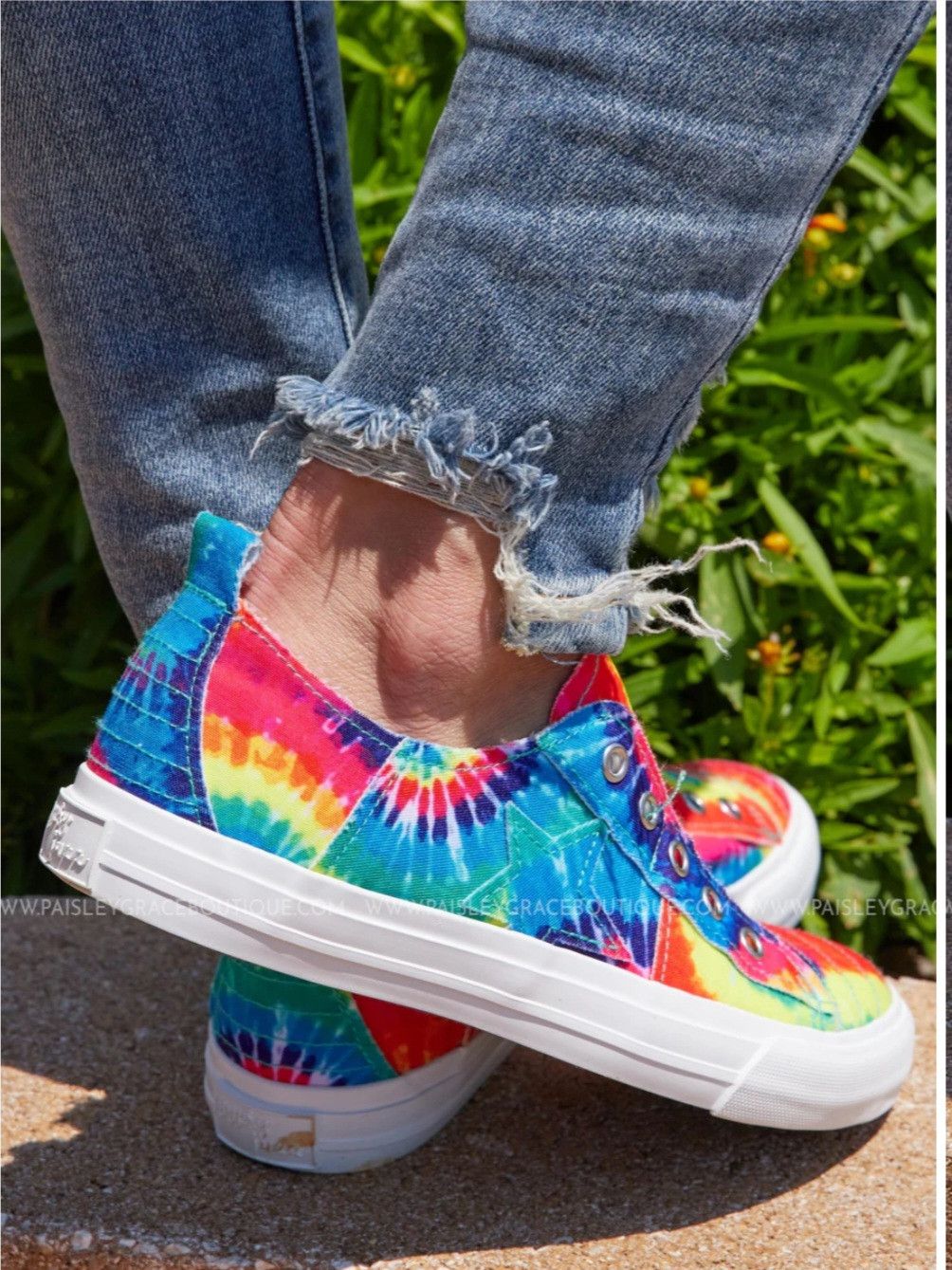 Other Gypsy Jazz multi-colored tie-dye slip-on canvas sneakers Size US 8 / IT 38 - 4 Thumbnail