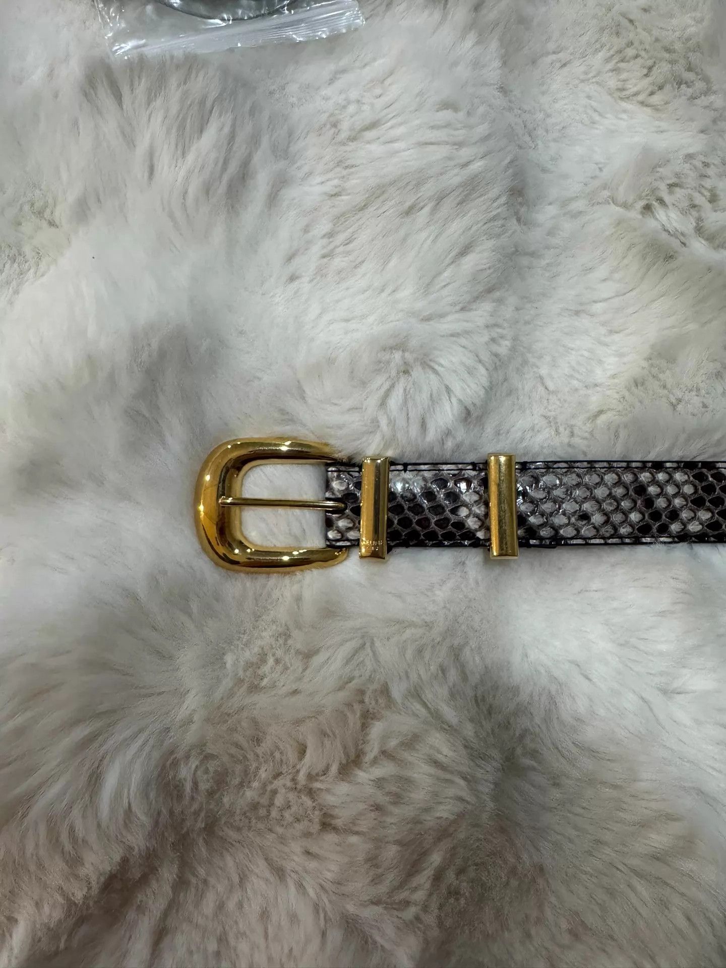 Celine Celine Rare Leather Gold Buckle Belt 80cm Size ONE SIZE - 3 Thumbnail