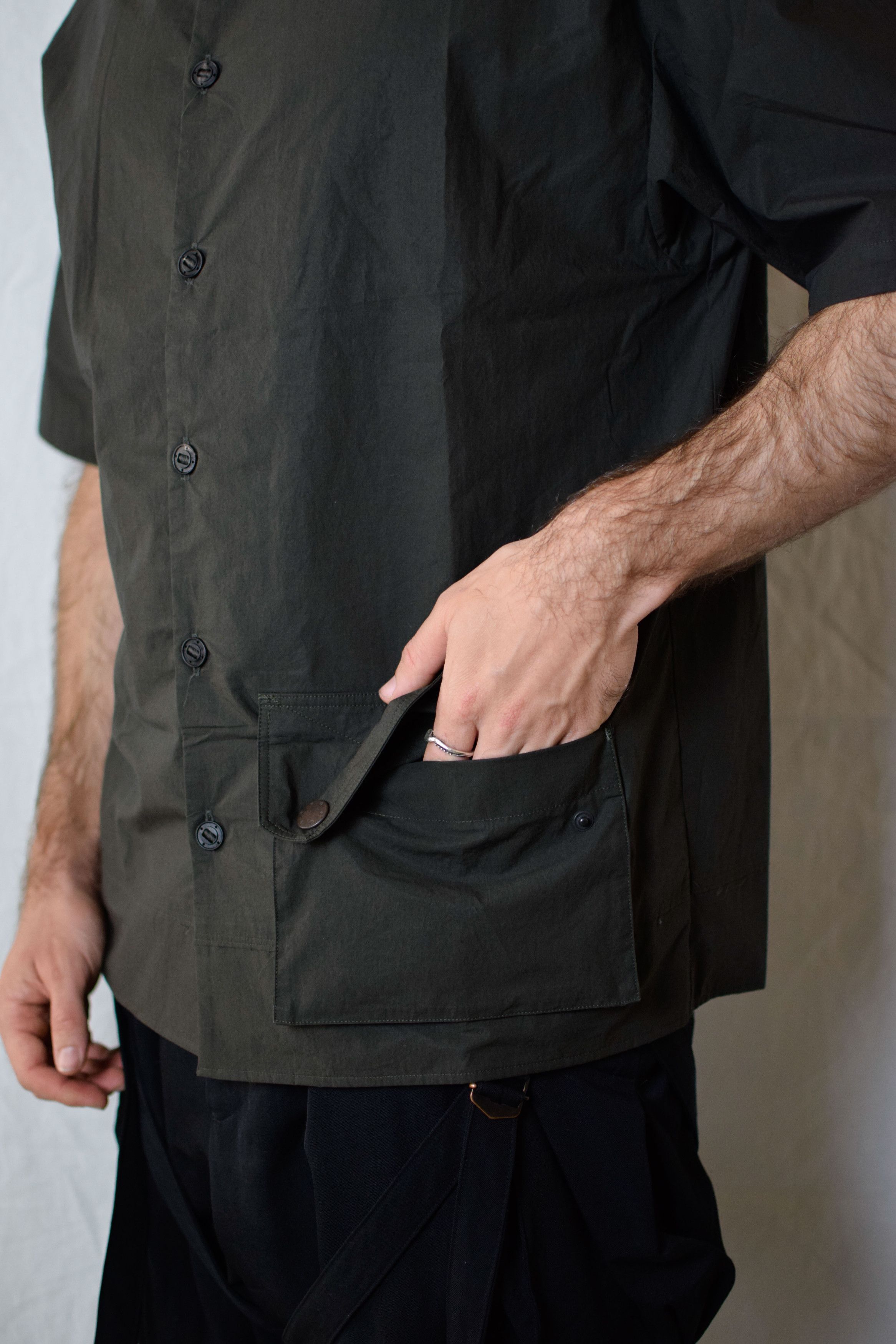 Devoa Devoa SS25 Sample Khaki Polo Shirt - SHC-DTMH Size US L / EU 52-54 / 3 - 8 Thumbnail