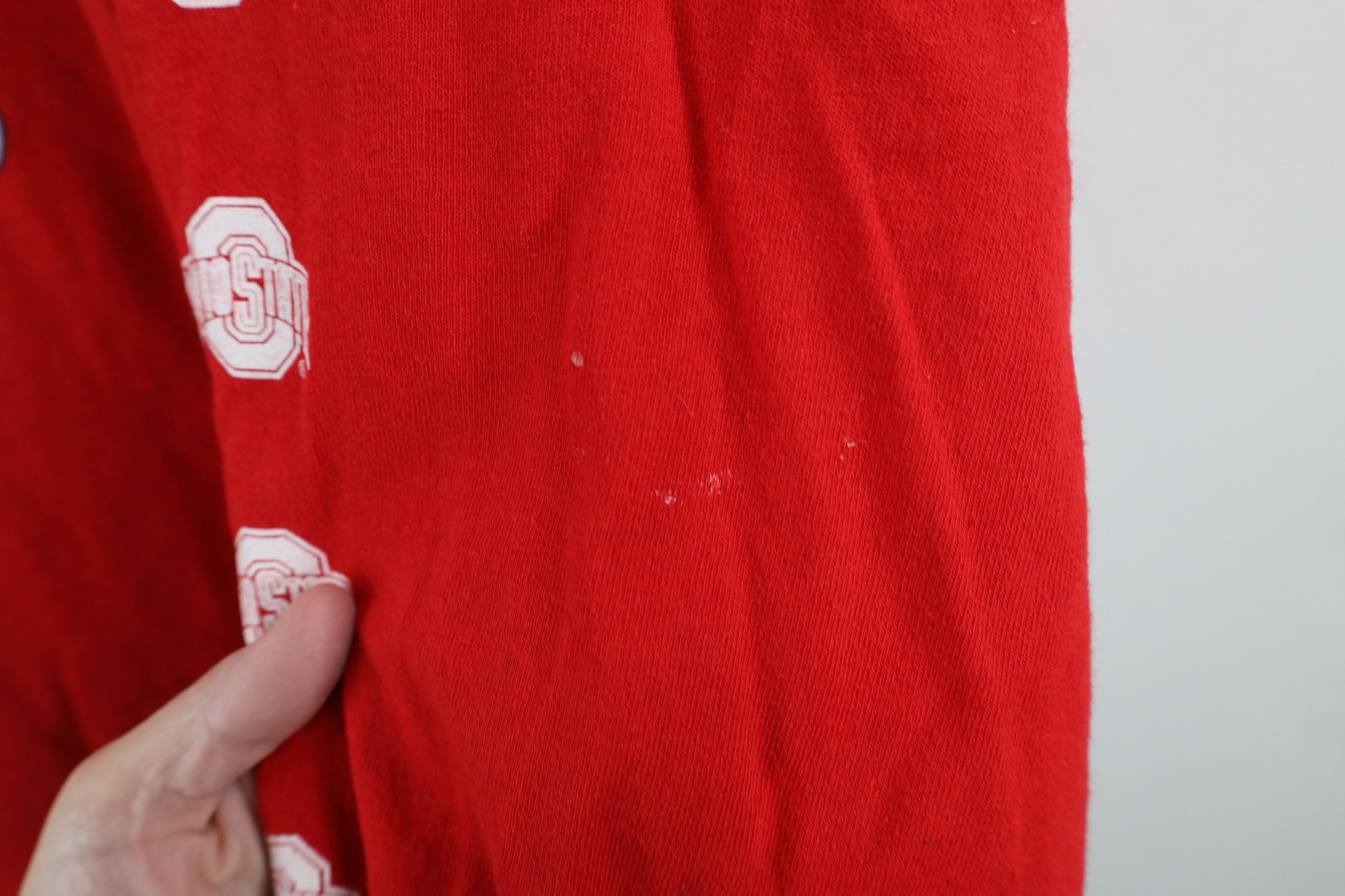 Vintage Vintage 90s Ohio State University Long Sleeve T-Shirt Red Size US XL / EU 56 / 4 - 4 Thumbnail