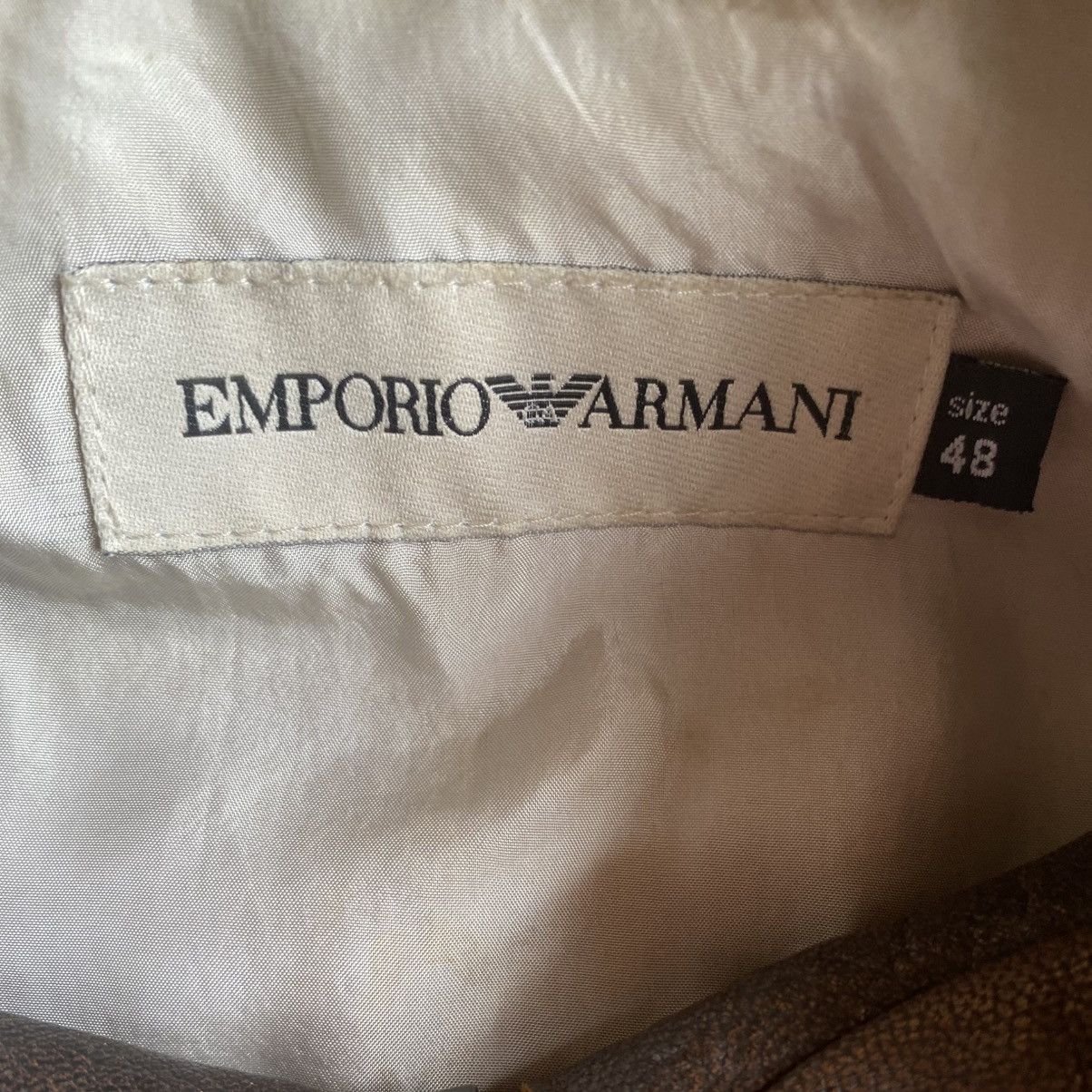 Emporio Armani Vintage 90’s Logo Perforated Leather Jacket Size US M / EU 48-50 / 2 - 5 Thumbnail