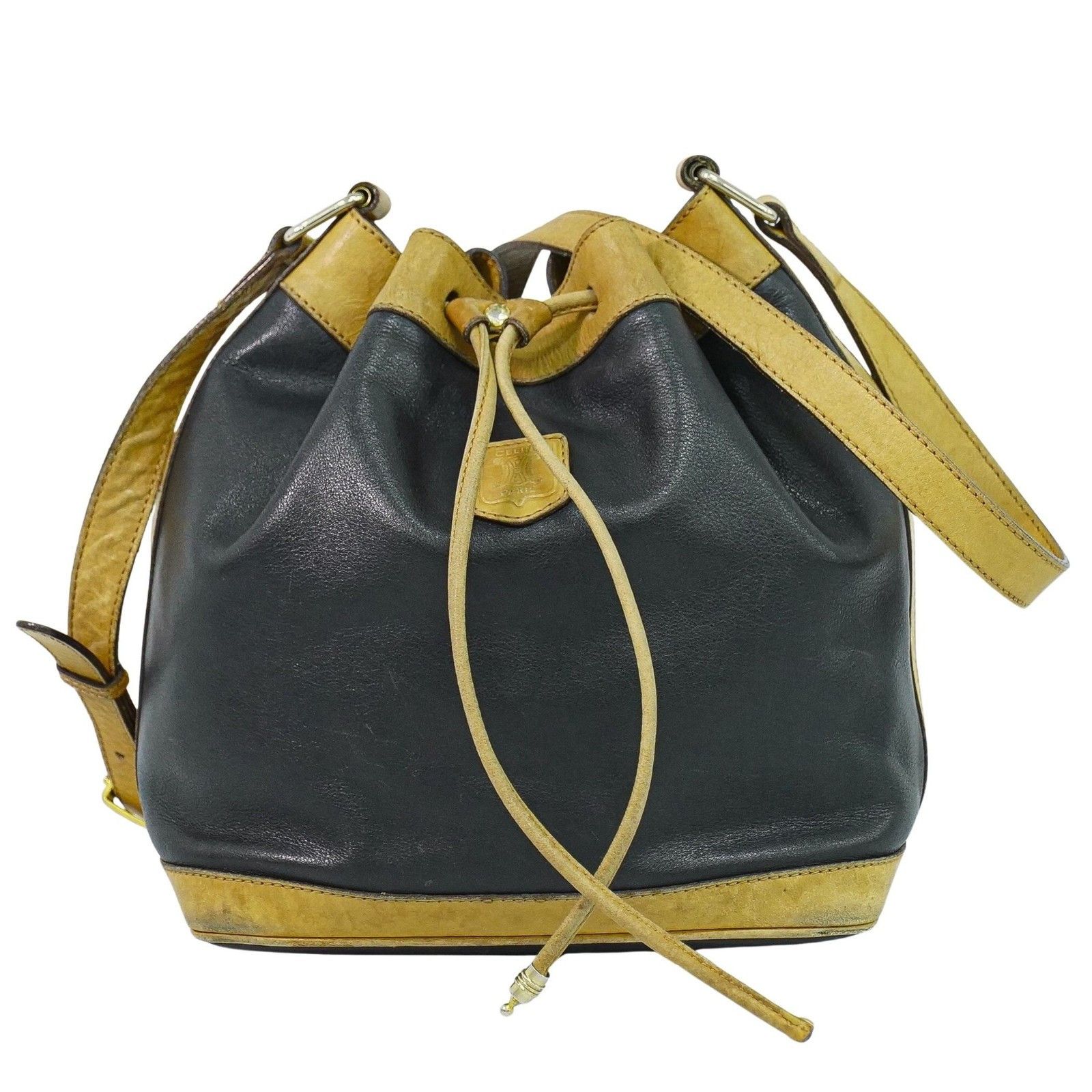 Celine Celine Bucket sangle black and brown leather Size ONE SIZE - 1 Thumbnail
