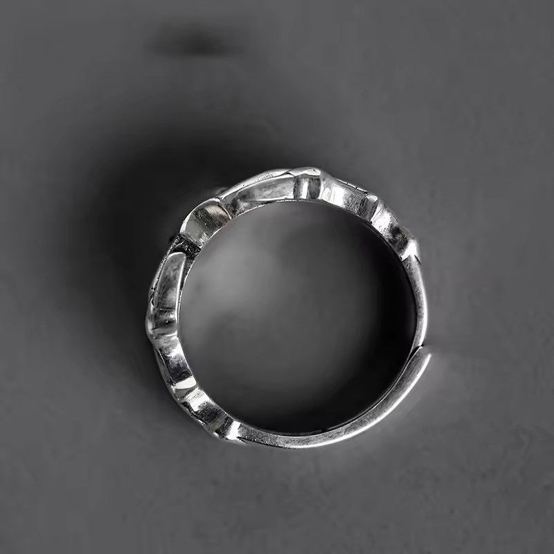 Other Vintage Punk Hollow Pattern Cuff Resizeable Ring Size ONE SIZE - 4 Thumbnail