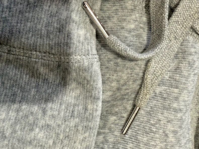 Alexander Wang Alexander Wang Gray Velvet Hoodie- Size S / US 4 / IT 40 - 5 Thumbnail