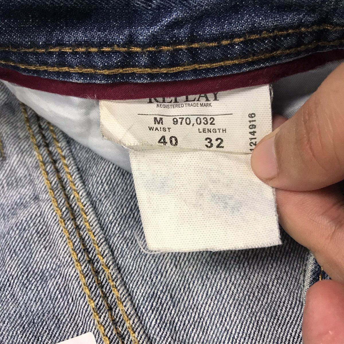Japanese Brand × Replay RAPLAY DISTRESSED FADED DENIM PANTS Size US 36 / EU 52 - 18 Thumbnail