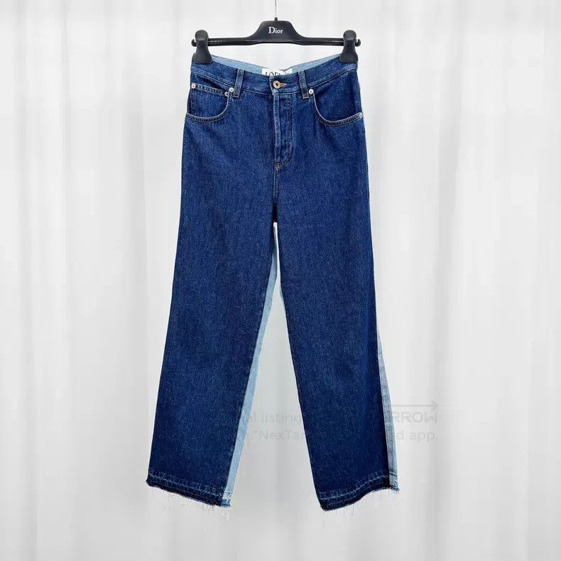 Loewe Loewe Colorful Patch Pocket Washed Denim Pants Size 24" / US 00 / IT 34 - 1 Thumbnail