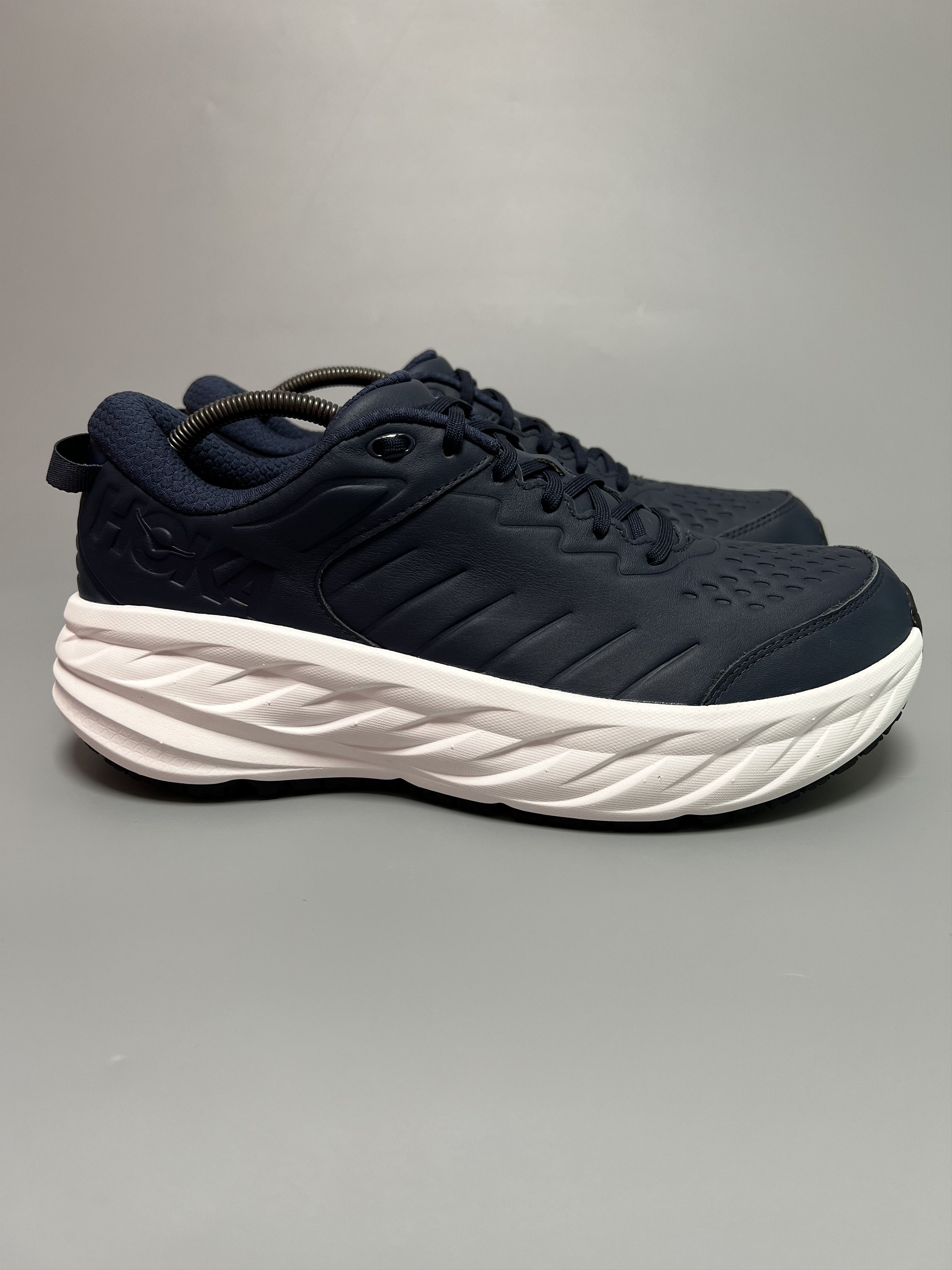 Hoka × Leather Hoka One One Bondi SR Running Shoes Walking Slip Resistant Size US 12.5 / EU 45-46 - 2 Thumbnail