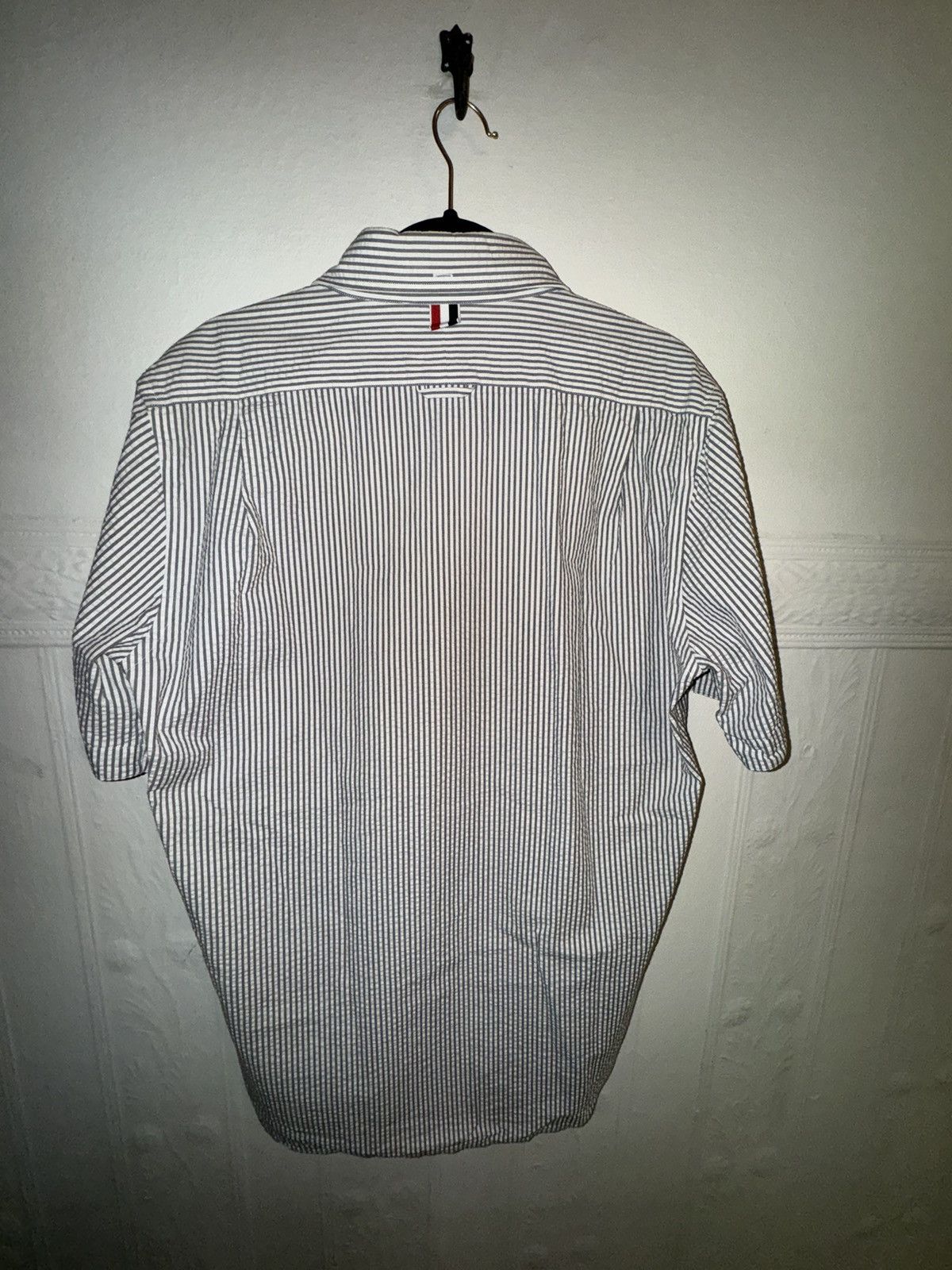Thom Browne Seersucker short sleeve button up shirt Size US L / EU 52-54 / 3 - 2 Thumbnail