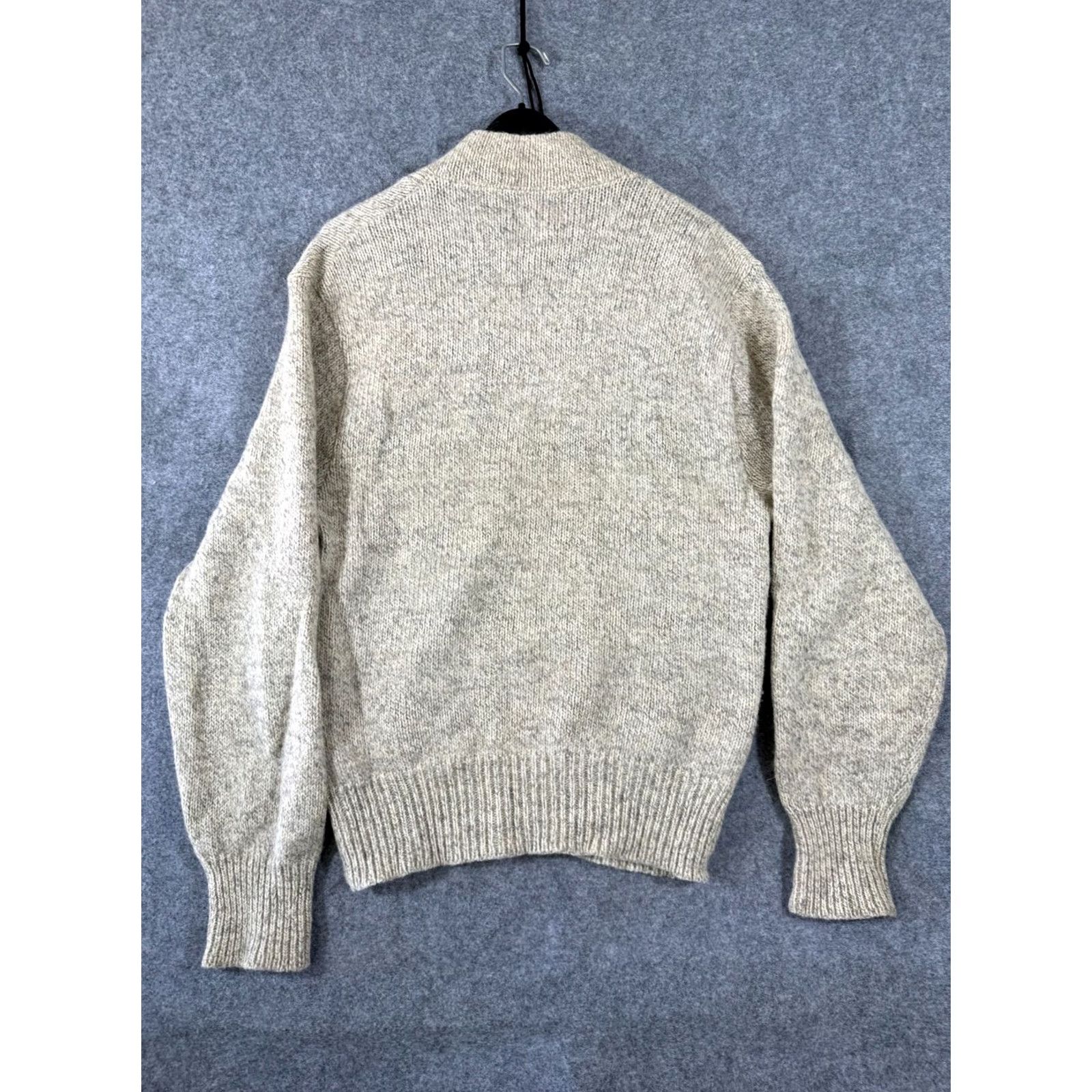 CO Aspetuck Trading Co Wool Sweater Mens Large Beige Pullover Henley Long Sleeve Size US L / EU 52-54 / 3 - 7 Thumbnail