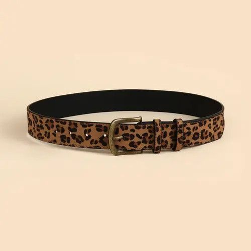 VIBE 2000s leopard cheetah print belt Size 32 - 5 Thumbnail