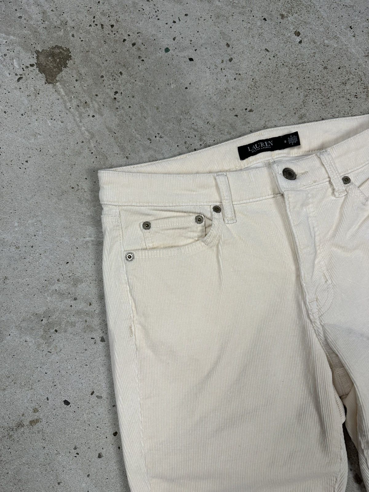 Lauren Ralph Lauren Lauren Ralph Lauren Cream Corduroy Pants Size 30" / US 8 / IT 44 - 7 Thumbnail