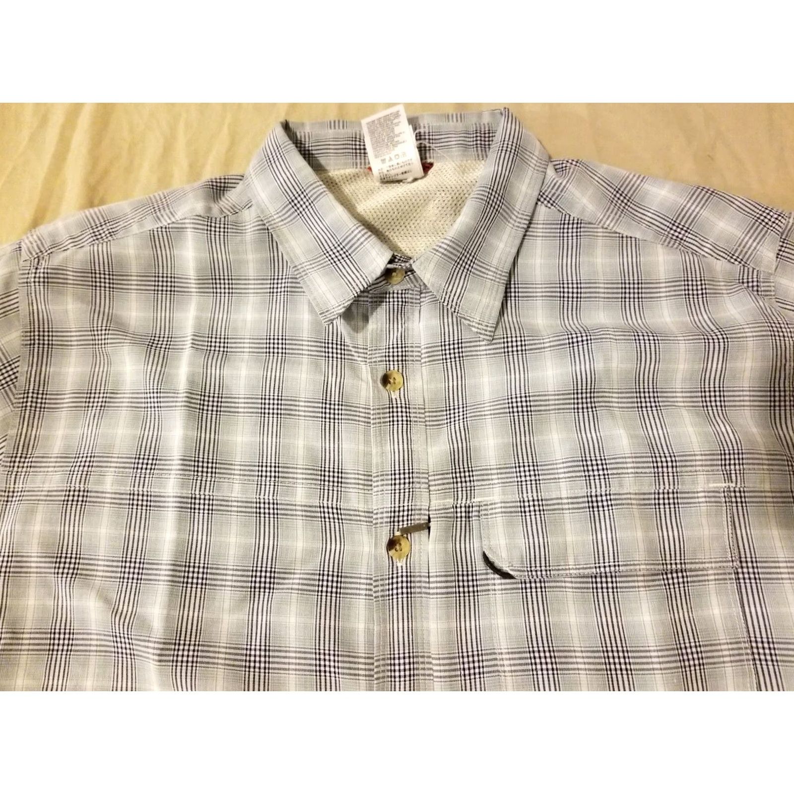 The North Face The North Face Shirt L Gray Button Short Sleeve Athletic Outdoor Mens Size 42R - 2 Thumbnail