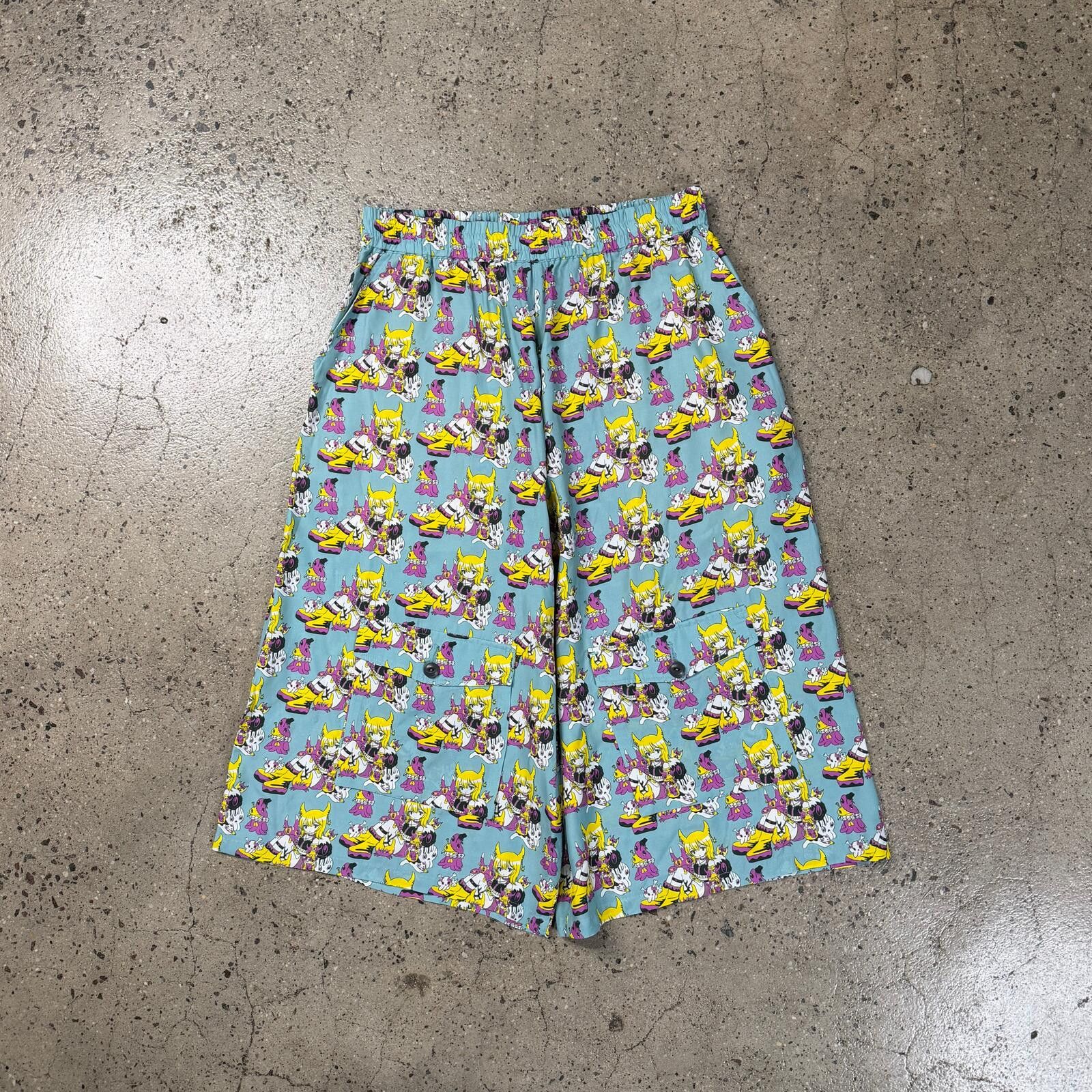 KIDILL Kidill Anime Girl Print Shorts Size US 32 / EU 48 - 1 Thumbnail