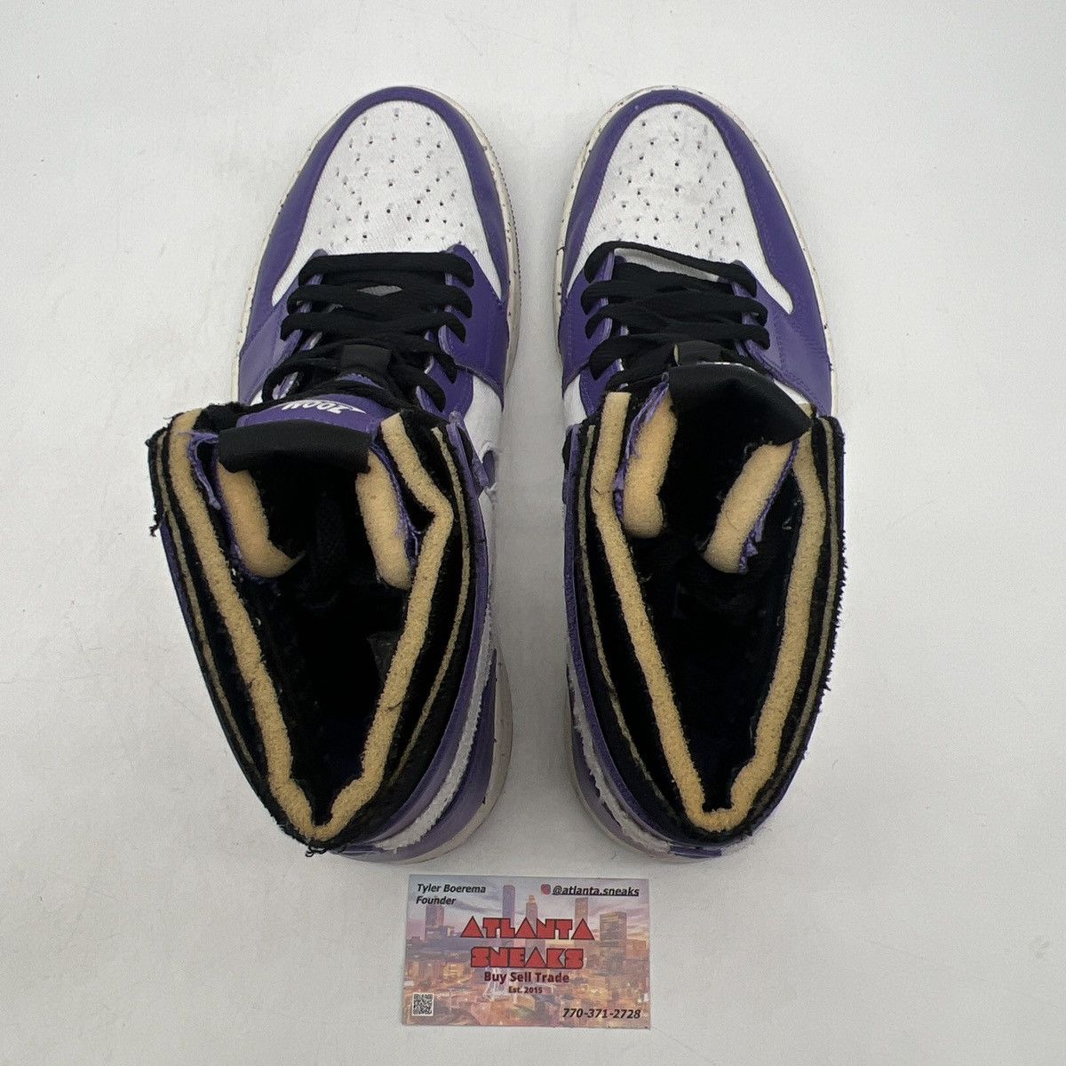 Nike Air Jordan 1 high zoom crater purple Size US 11 / EU 44 - 6 Thumbnail