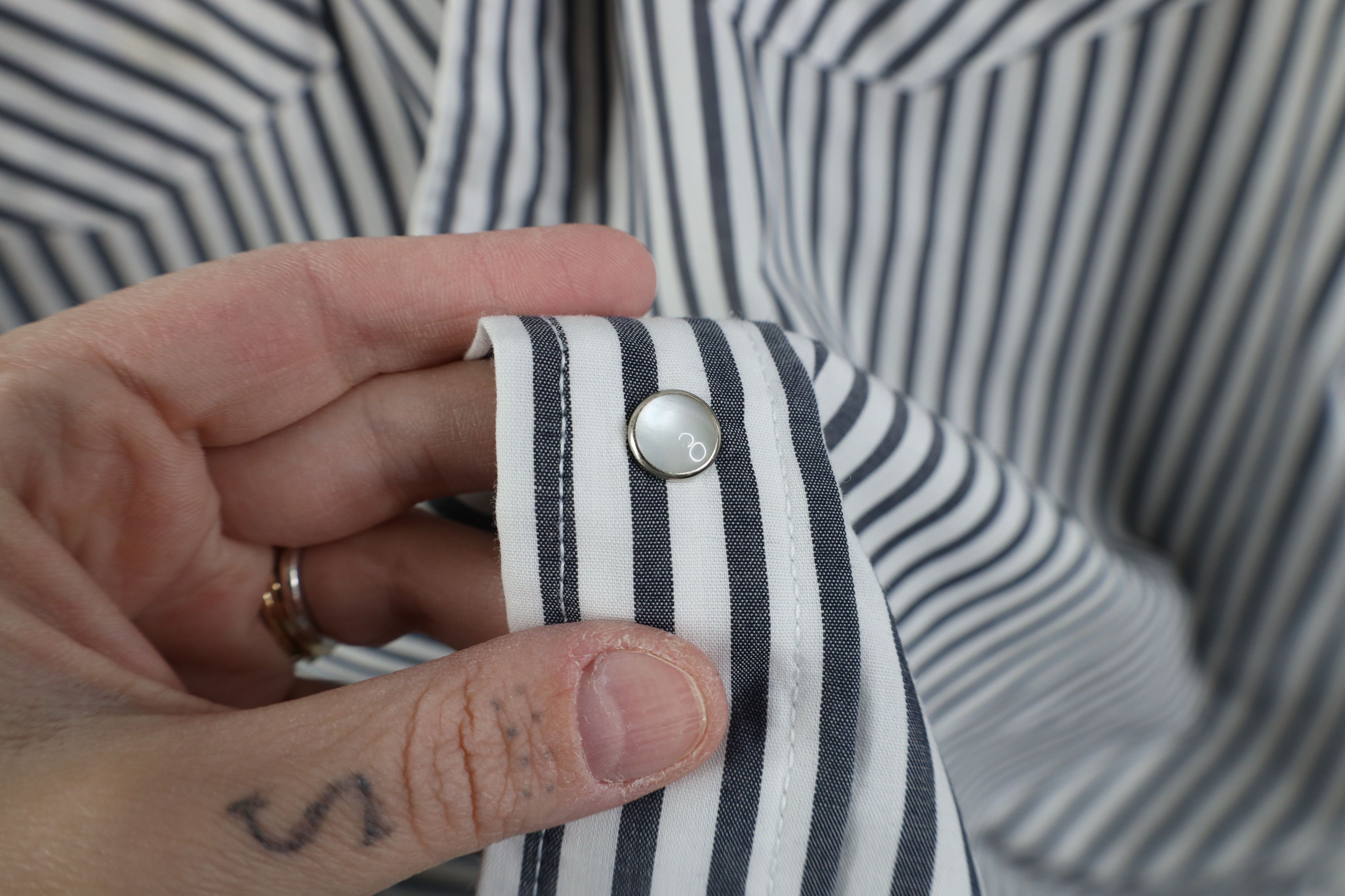 Vintage Vintage 90s Rockabilly Cowboy Striped Snap Button Shirt Size US XL / EU 56 / 4 - 9 Thumbnail