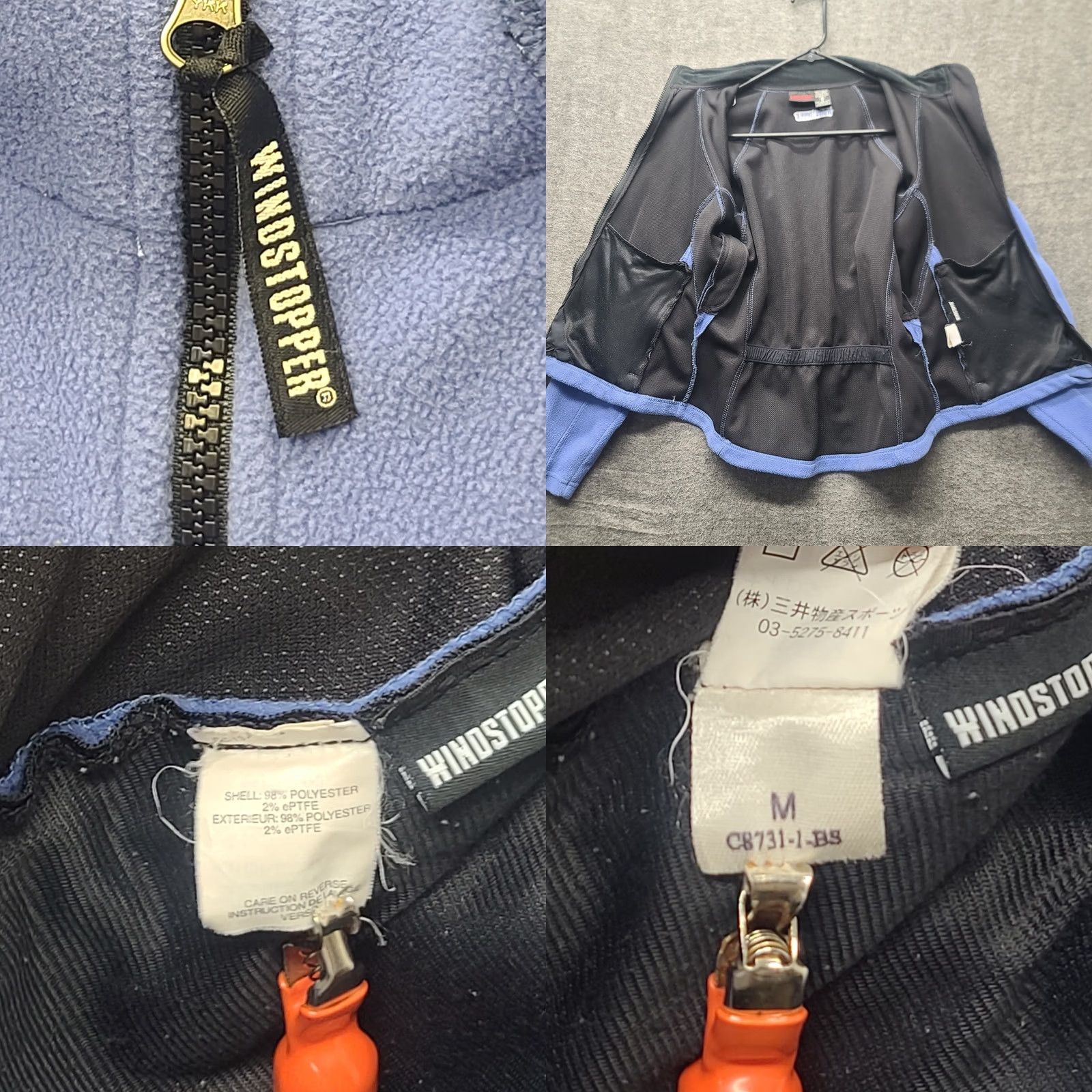 Marmot Marmot Windstopper Jacket Womens M Trim Fit Full Zip Moisture Wicking Gore Jacket Blue Regular Size M Womens Size M / US 6-8 / IT 42-44 - 8 Thumbnail