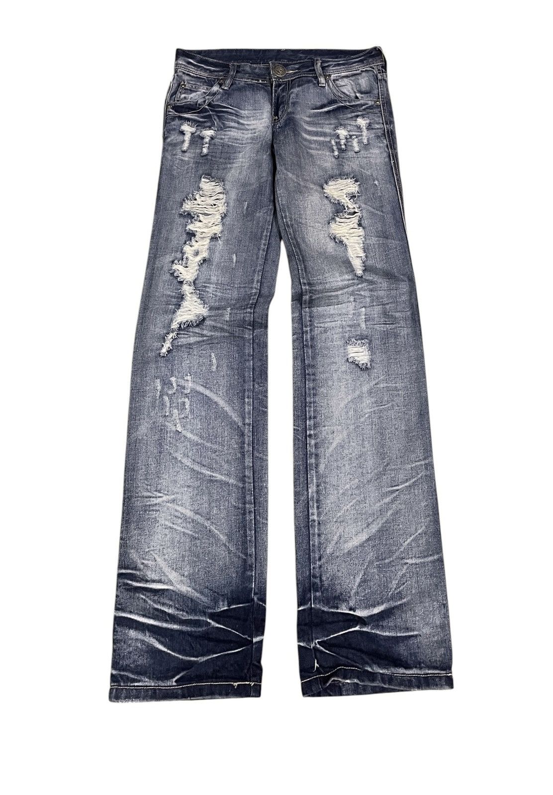 Japanese Brand Rare Vintage Japanese Brand SP Ray Distressed Jeans 2000s Size US 30 / EU 46 - 1 Thumbnail