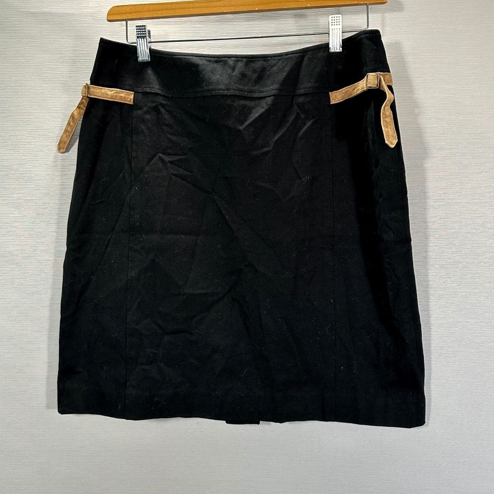 Lilly Pulitzer Lilly Pulitzer Skirt Black Cotton Stretch Pencil Womens Size 10 Suede Detail Zip Size 32" / US 10 / IT 46 - 2 Thumbnail