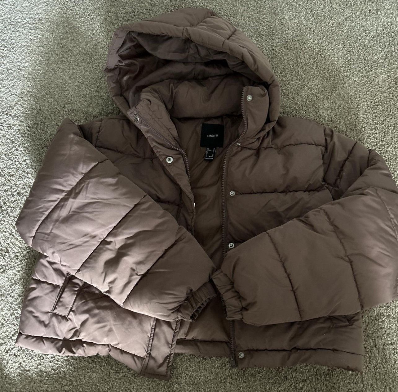 Forever 21 Forever 21 Brown Puffer Jacket Size M / US 6-8 / IT 42-44 - 1 Preview