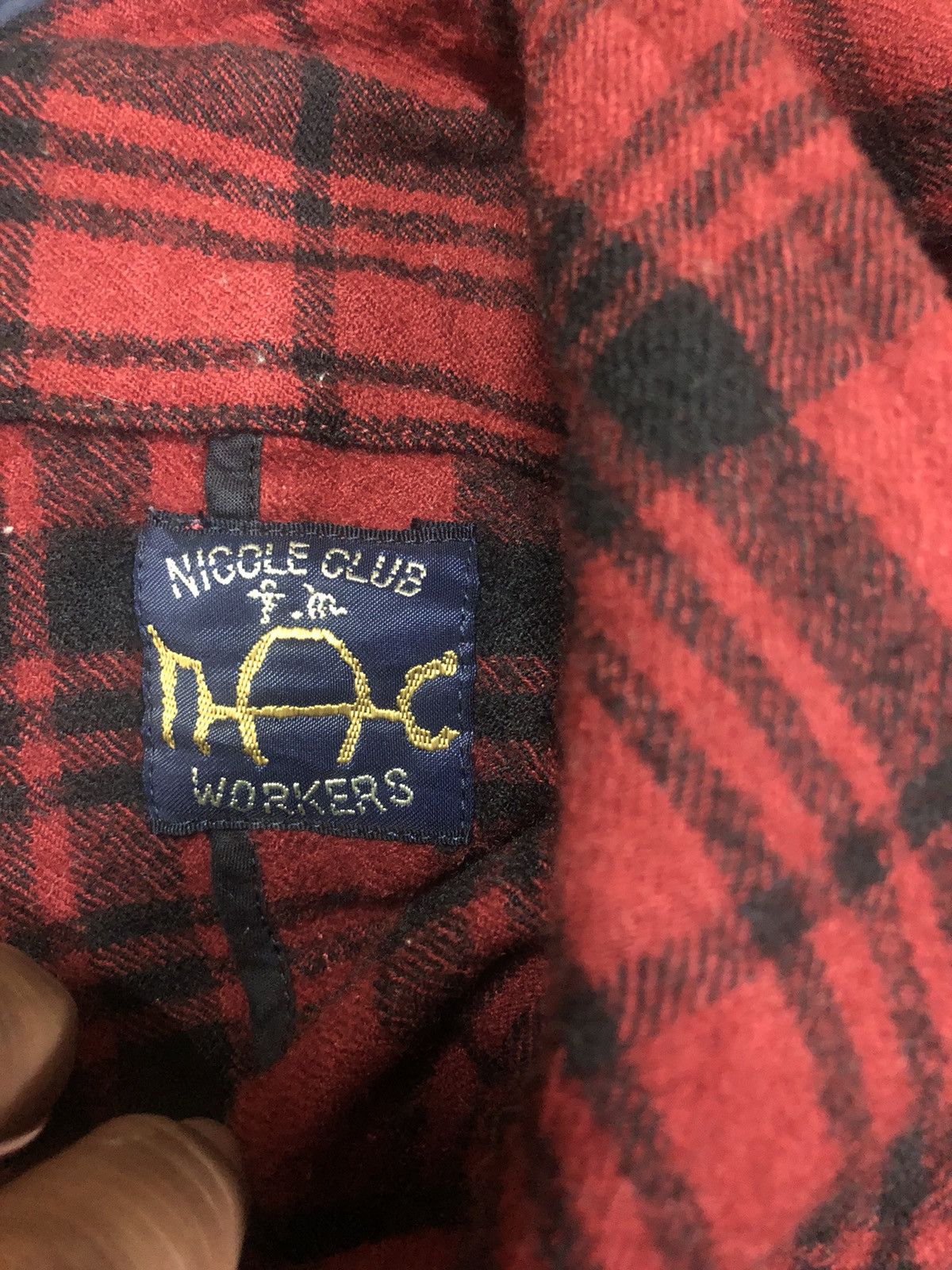 If Six Was Nine × Le Grande Bleu (L.G.B.) × Nicole Club Nicole Club For Men Tartan Button Ups Wool Jacket Size US M / EU 48-50 / 2 - 3 Thumbnail