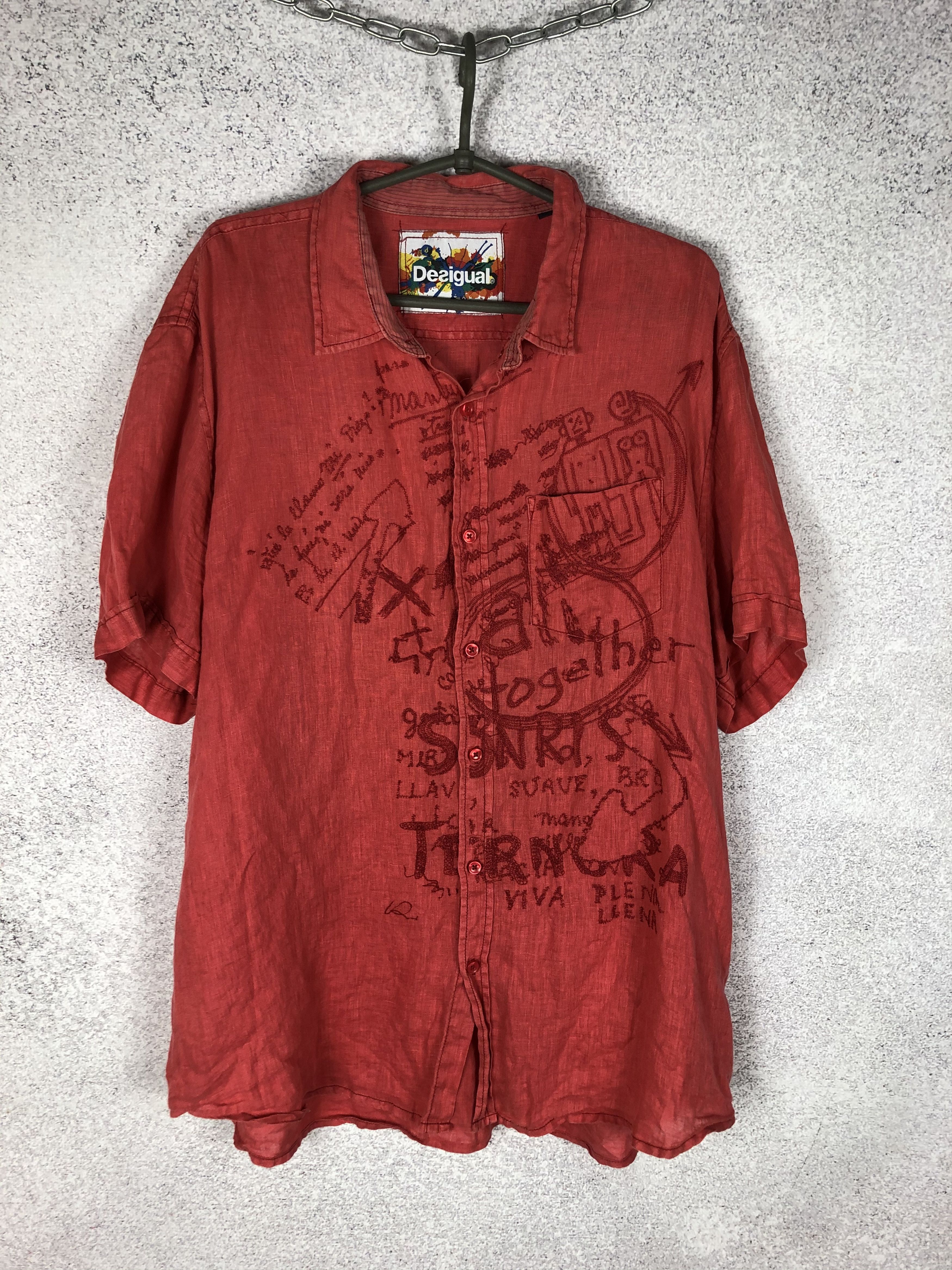 Desigual Vintage Y2K Desigual Crazy Sex Shirt Size US XXL / EU 58 / 5 - 1 Thumbnail
