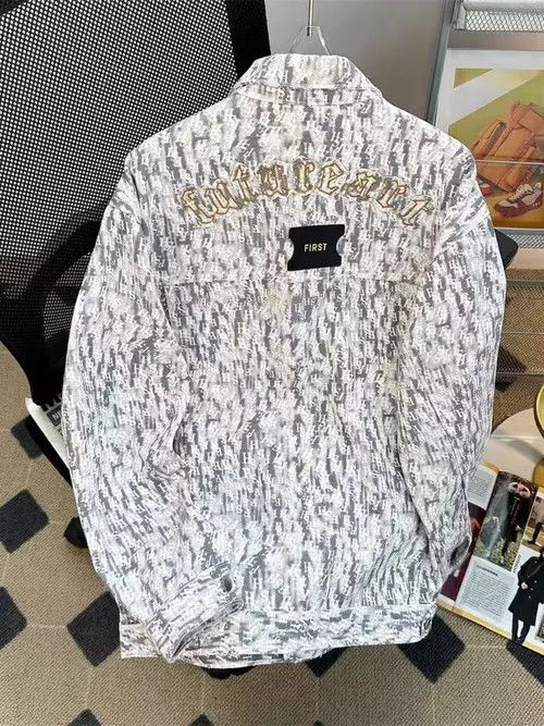 Japanese Brand Vintage Street Letter Print Loose Casual Denim Jacket Size US L / EU 52-54 / 3 - 4 Thumbnail