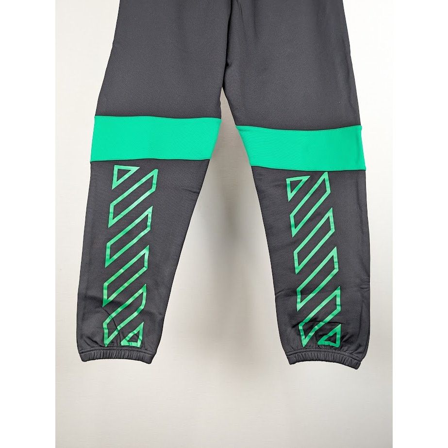 Off-White o1rshd1 Q:2 / Diag Outl Block Sweatpant & Jogger Black/Green Size US 32 / EU 48 - 15 Thumbnail
