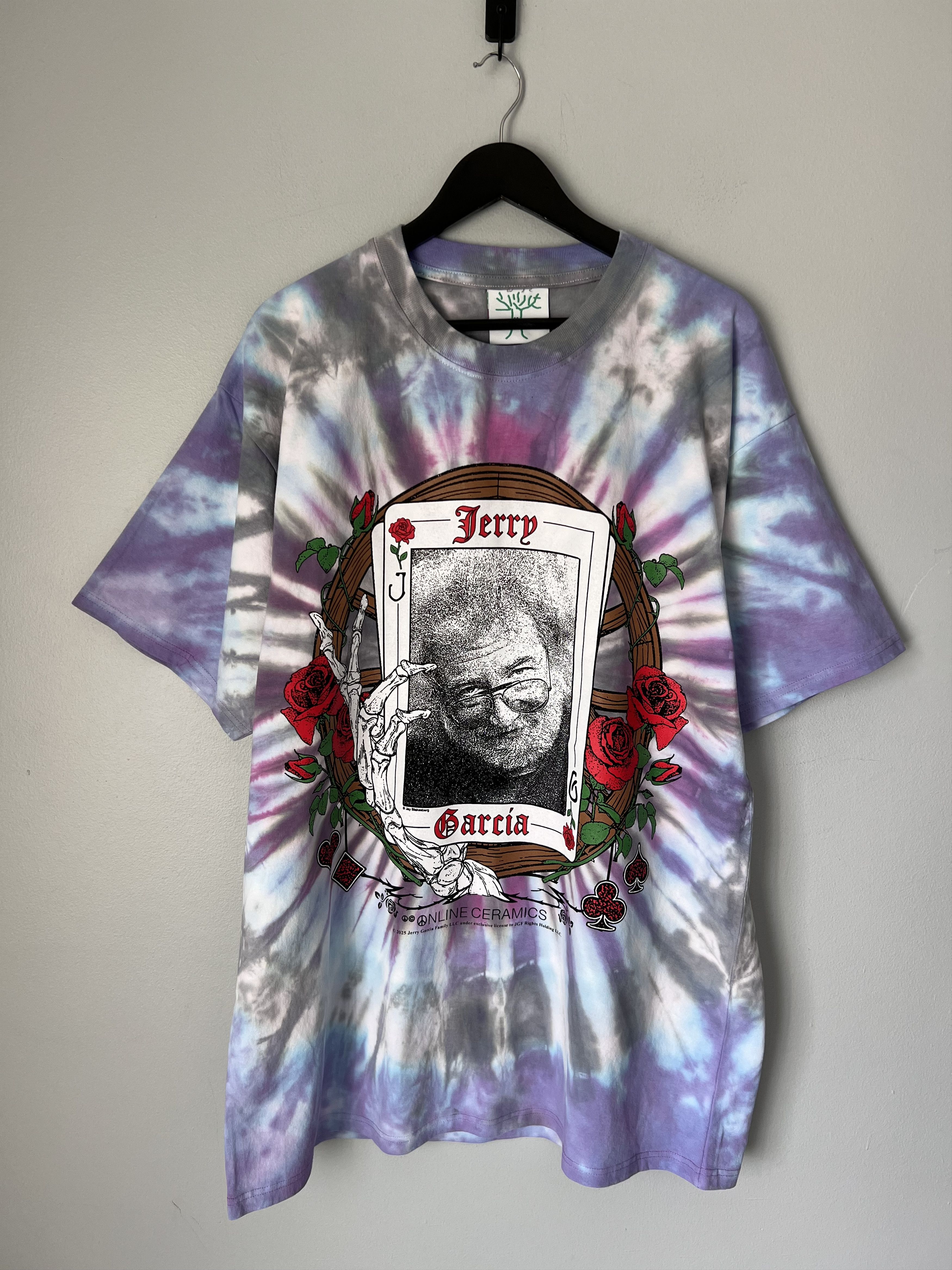 Grateful Dead × Online Ceramics Online Ceramics Jerry Garcia The Wheel Tie Dye Tee Size US L / EU 52-54 / 3 - 1 Thumbnail