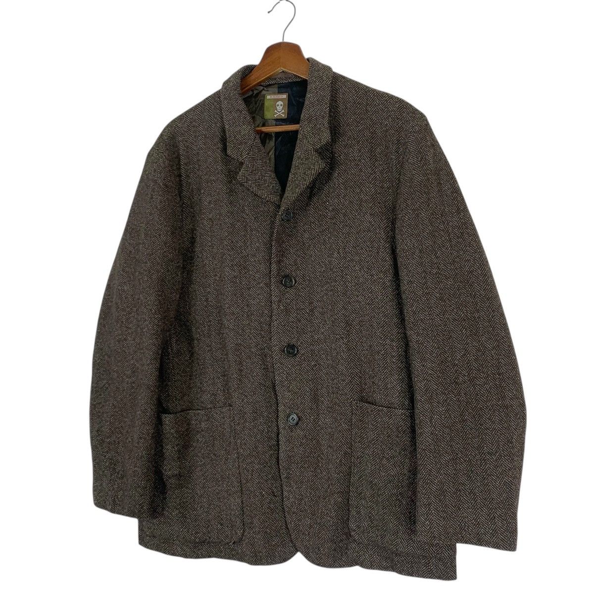 Japanese Brand × Paul Smith × R.Newbold Vintage R. Newbold Brown Blazer Coat Size US L / EU 52-54 / 3 - 2 Thumbnail