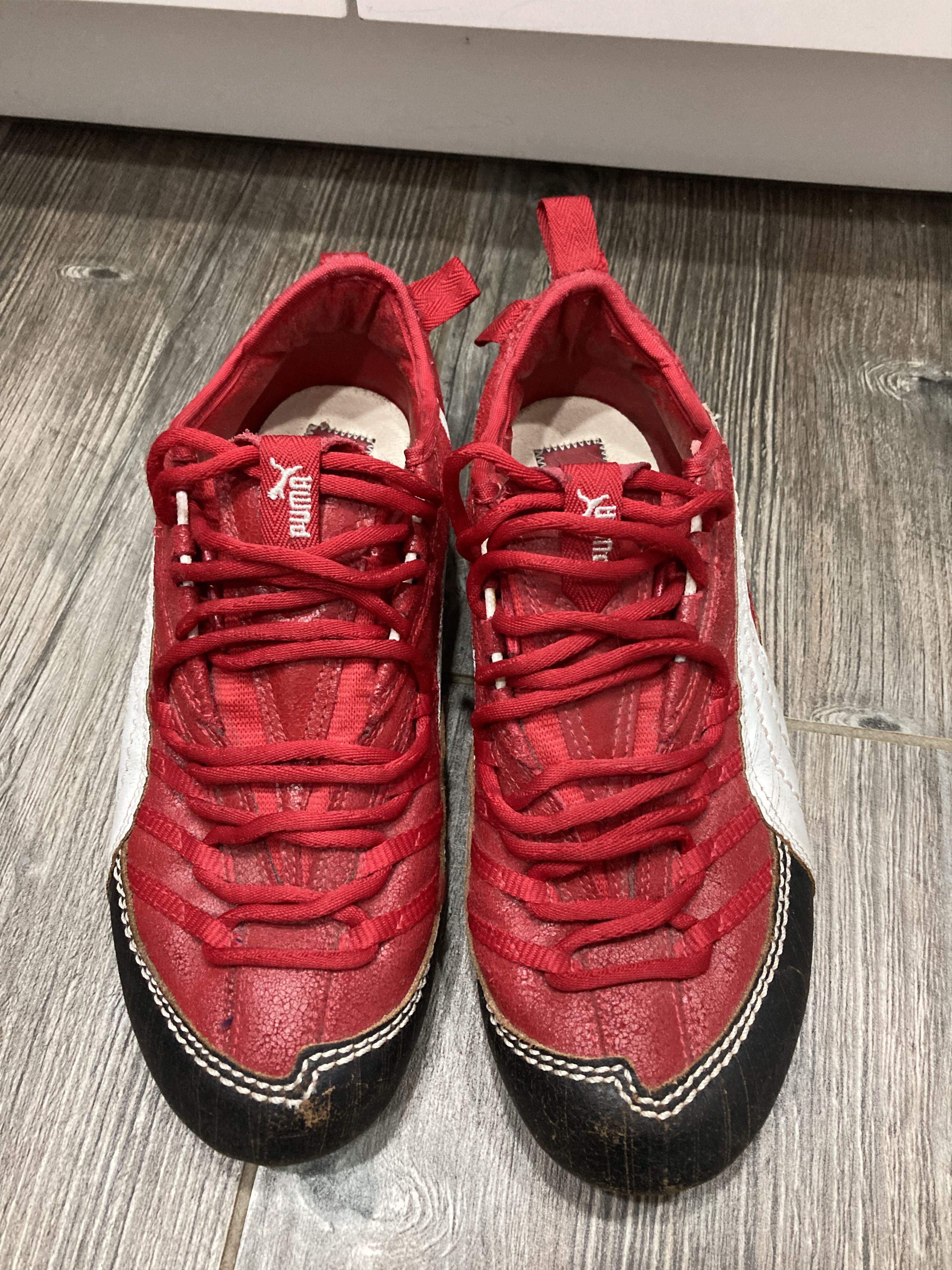 Puma Vintage 00s Puma Speedcat Distressed Leather Y2K Sneakers Size US 7.5 / EU 40-41 - 2 Thumbnail