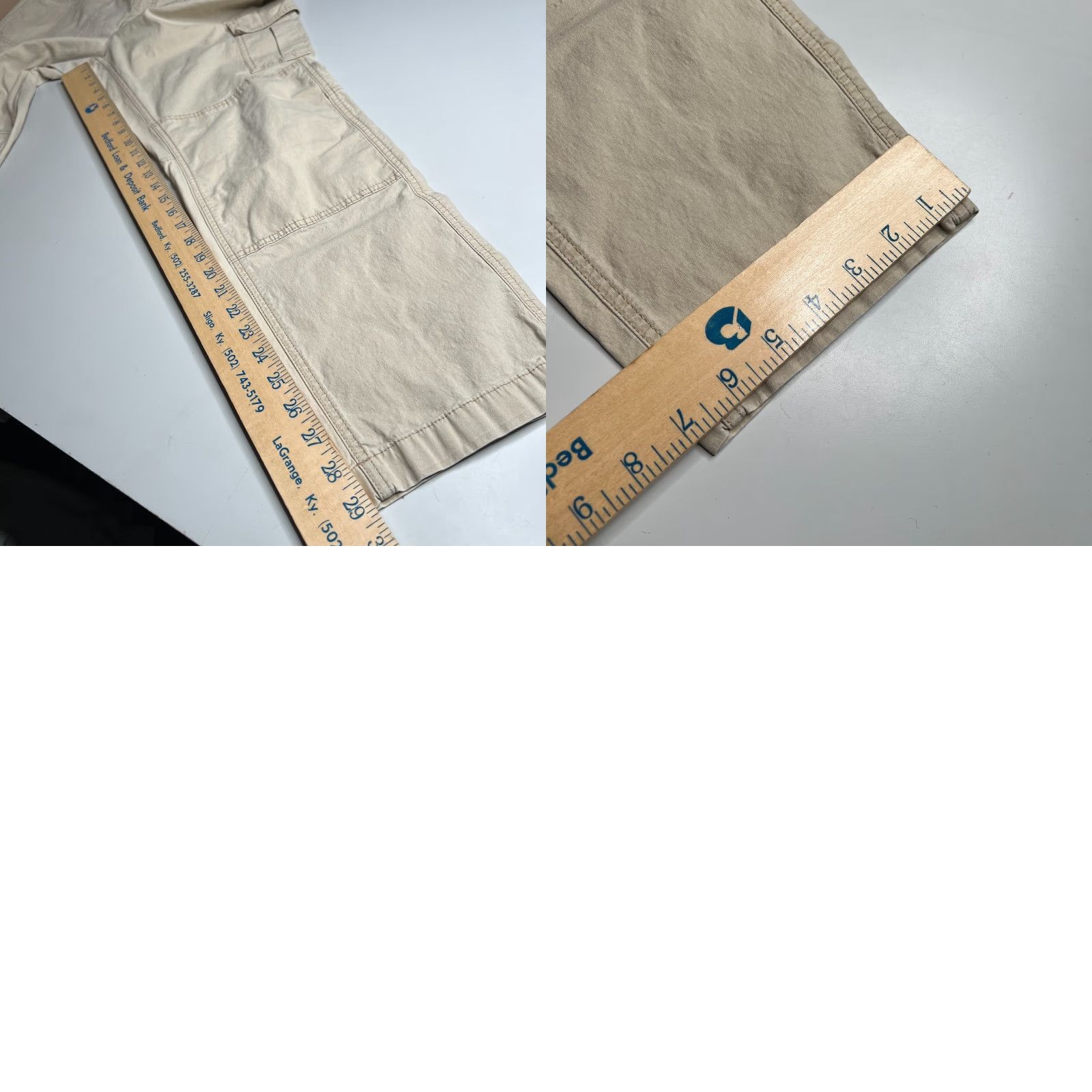Vintage VINTAGE L.L.Bean Cargo Pants Womens 16 Regular Beige Utility Cotton Size 38" / US 16 / IT 52 - 8 Thumbnail