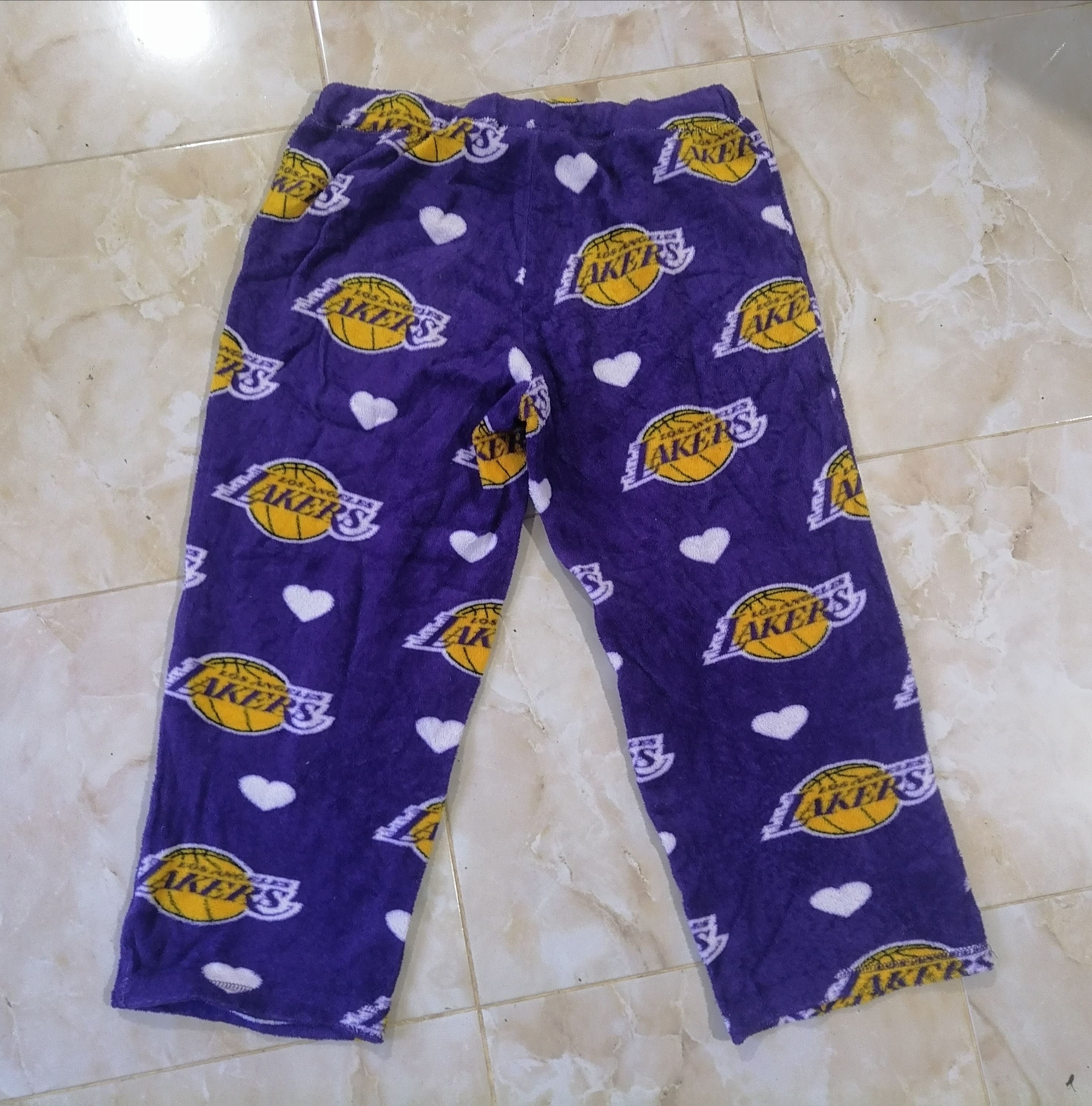 NBA Los Angeles Lakers 3q Fleece Pant Size US 33 - 2 Thumbnail