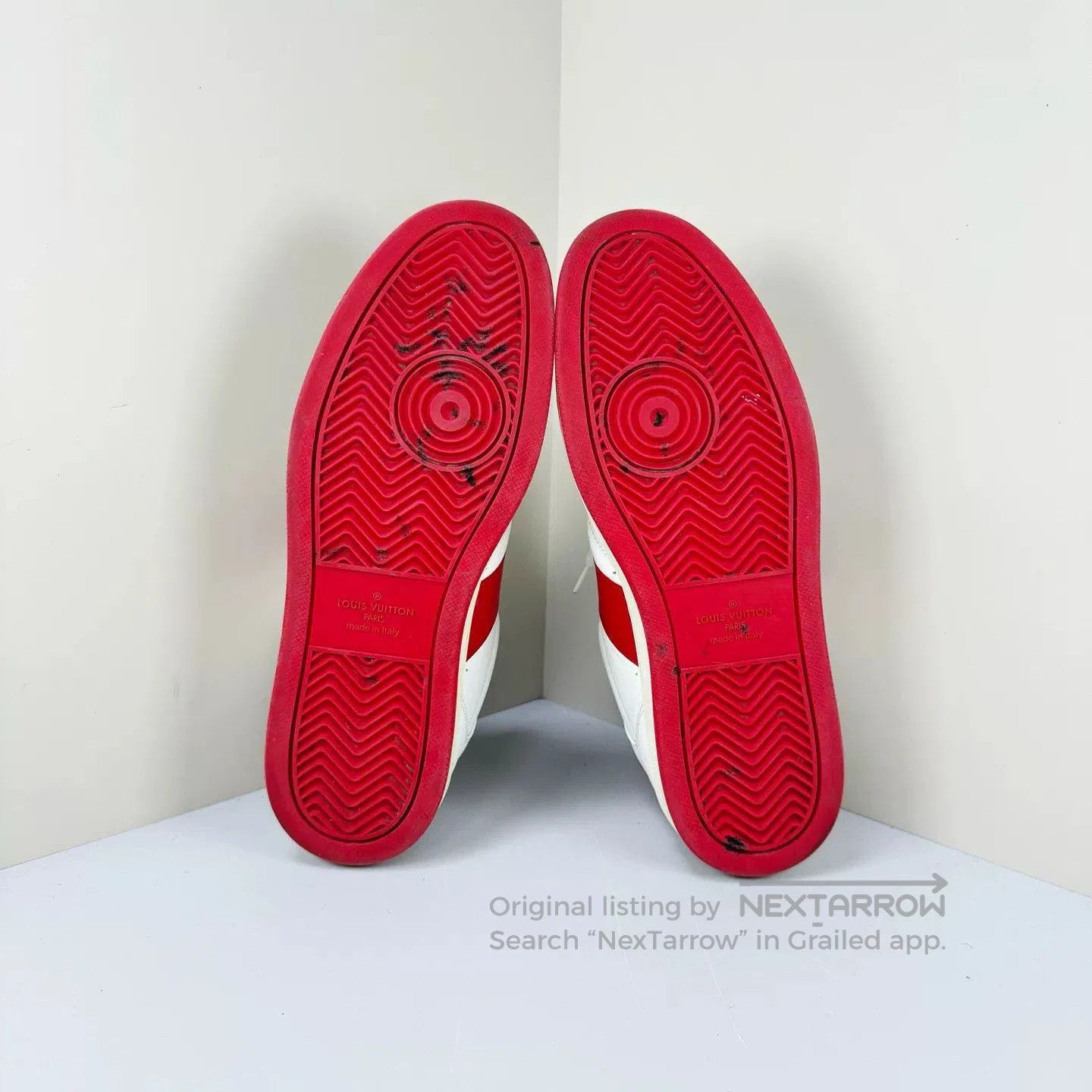 Louis Vuitton louis vuitton white red casual sneakers. Size US 7 / EU 40 - 5 Thumbnail