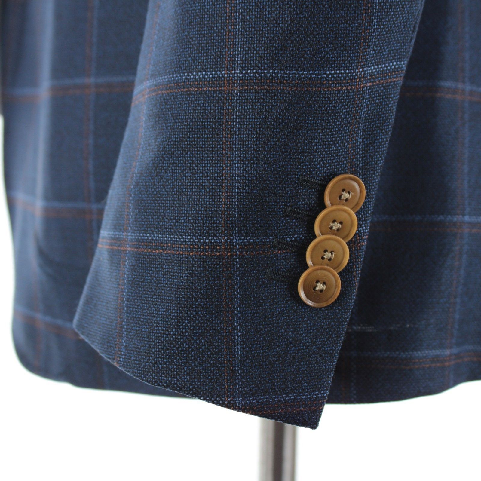 Luciano Barbera Luciano Barbera Sport Coat Size 38 US in Blue Size 38R - 3 Thumbnail