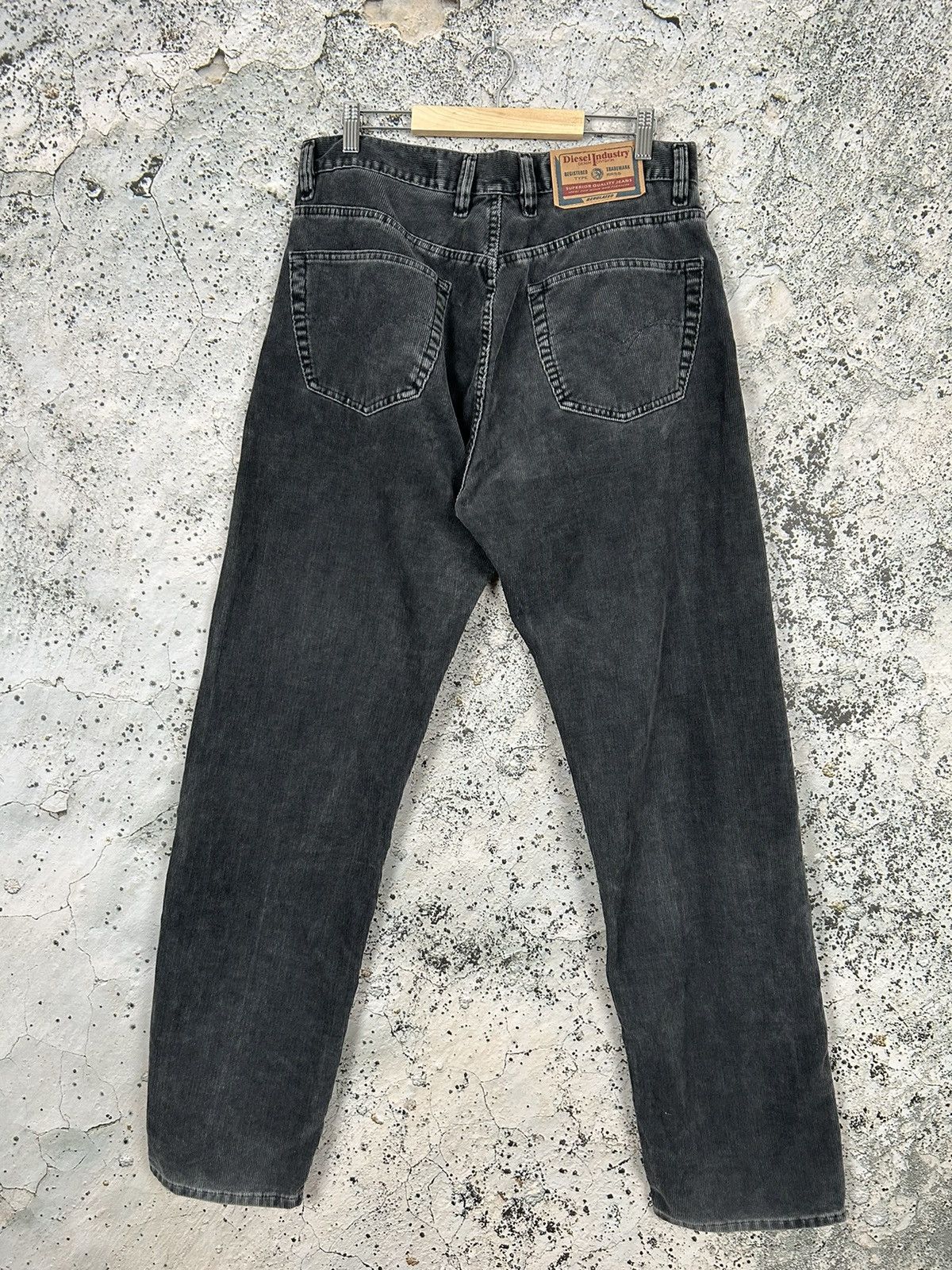 Diesel Vintage Diesel Black Corduroy Pants Y2K Punk Rock 00s Size US 36 / EU 52 - 4 Thumbnail