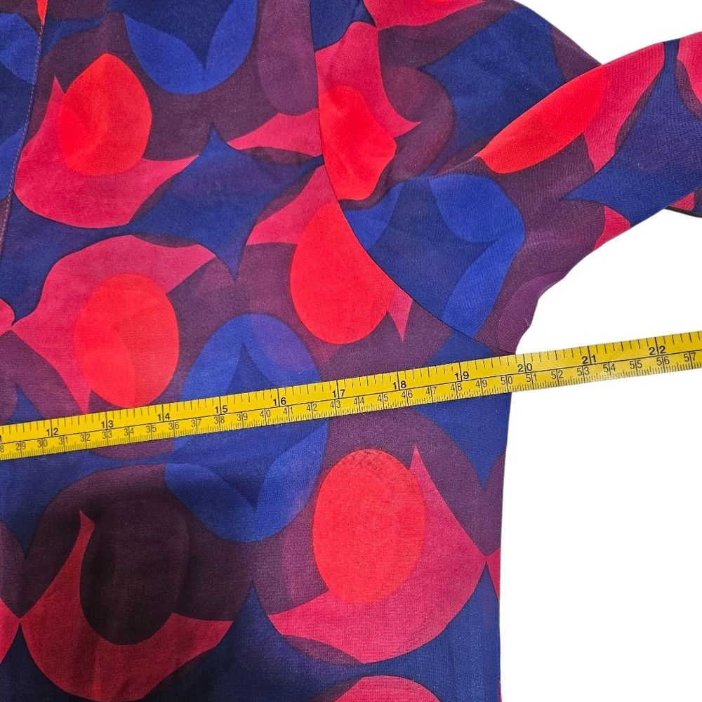 Isaac Mizrahi Isaac Mizrahi Sheer 3/4 Sleeve Silk Tunic Medium Size M / US 6-8 / IT 42-44 - 5 Thumbnail