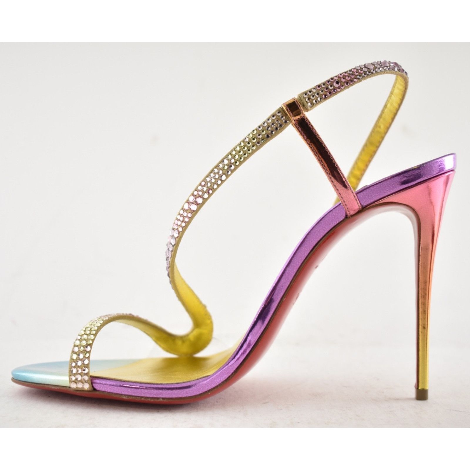 Christian Louboutin Christian Louboutin Rosalie Strass 100 Ankle Strap Sandal 40 Size US 10 / IT 40 - 14 Thumbnail