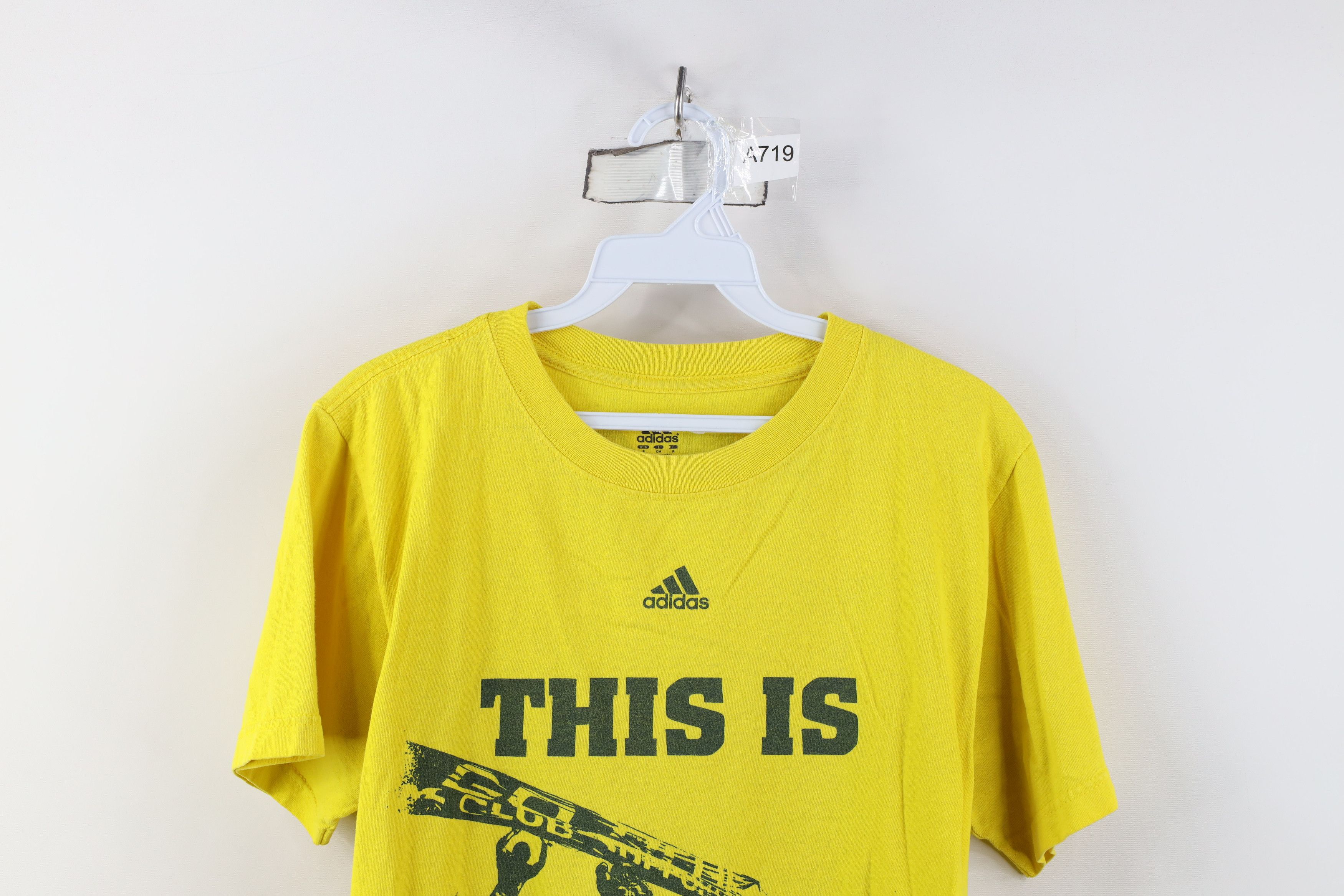 Adidas Adidas University of Michigan Football T-Shirt Maize Cotton Size US S / EU 44-46 / 1 - 2 Thumbnail