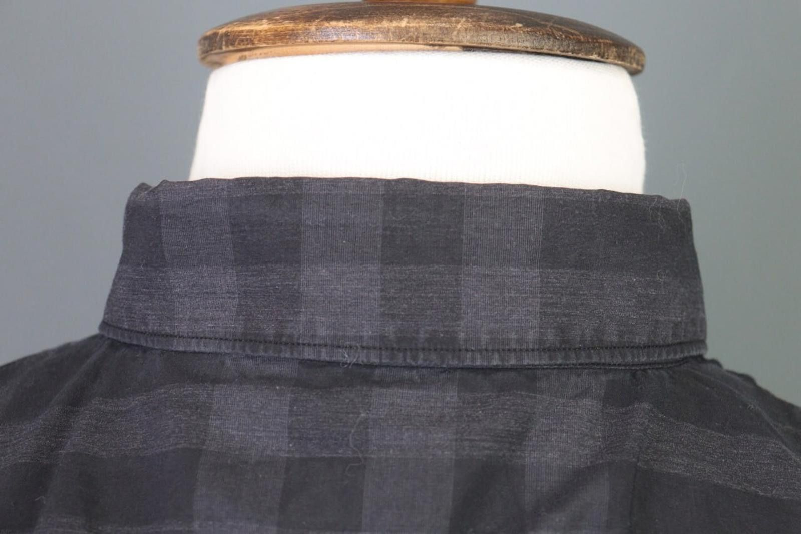 Designer Burberry London Gray Nova Check Button Down Shirt Size XL Size US XL / EU 56 / 4 - 9 Thumbnail