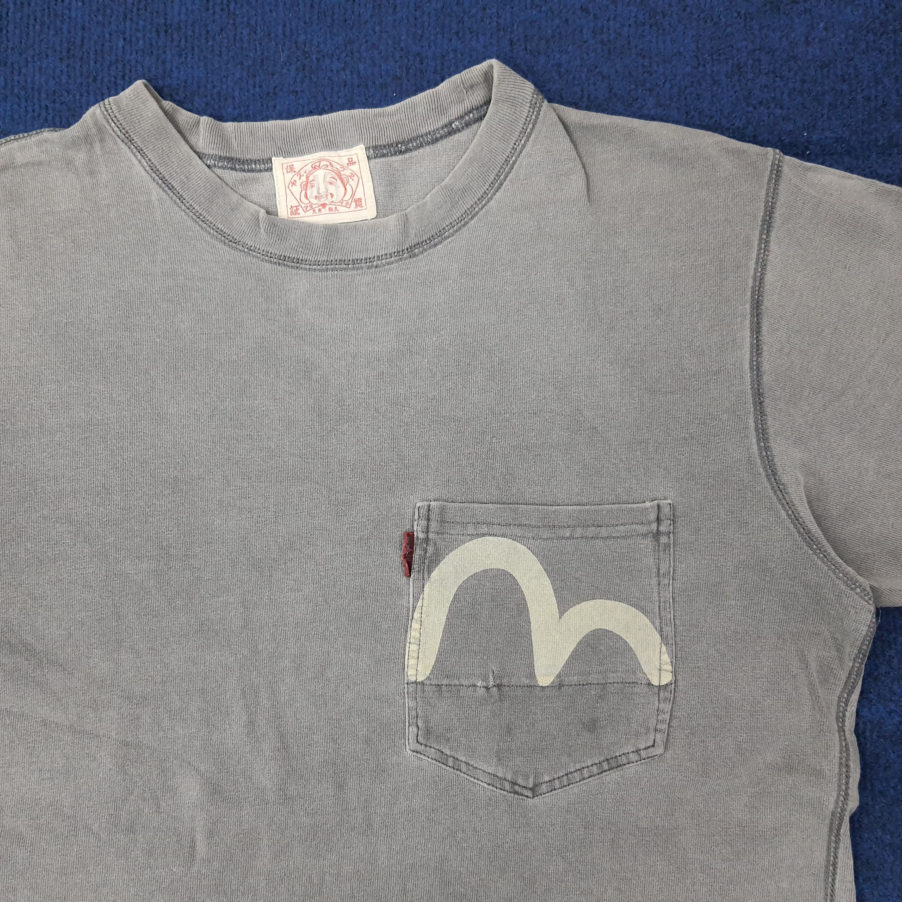 Evisu Vintage Evisu Japan Brand Pocket Tee C223N78 Size US M / EU 48-50 / 2 - 2 Thumbnail