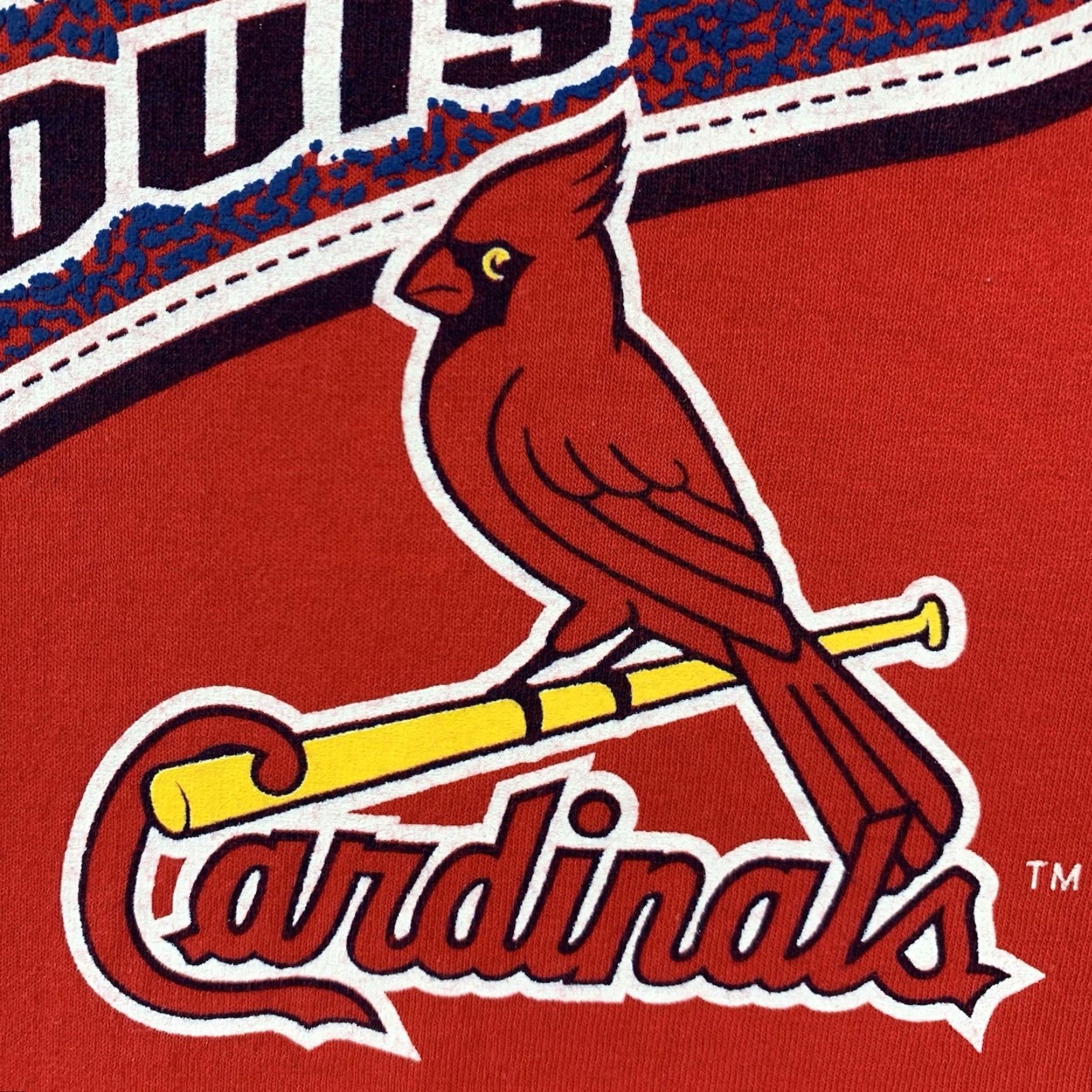 Logo Athletic VINTAGE St Louis Cardinals T-Shirt 2XL Mens MLB Baseball Textured Graphic 90s Retro Sports Size US XXL / EU 58 / 5 - 6 Thumbnail