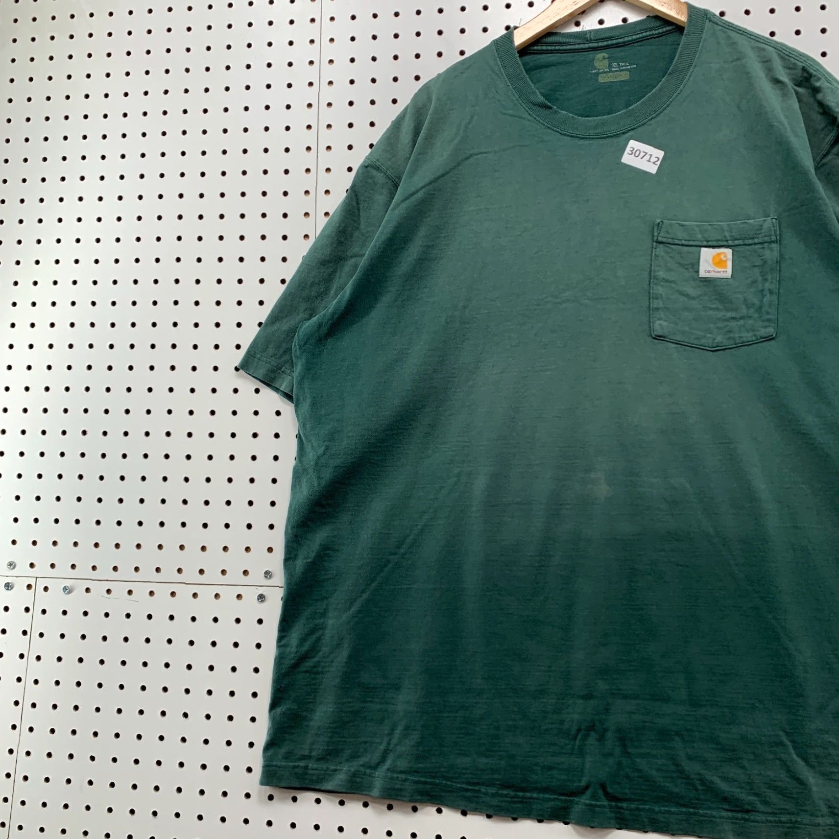 Carhartt VINTAGE Carhartt Pocket Shirt Mens XLT Tall Green Sun Faded Workwear 27X32.5 Size US XL / EU 56 / 4 - 3 Thumbnail