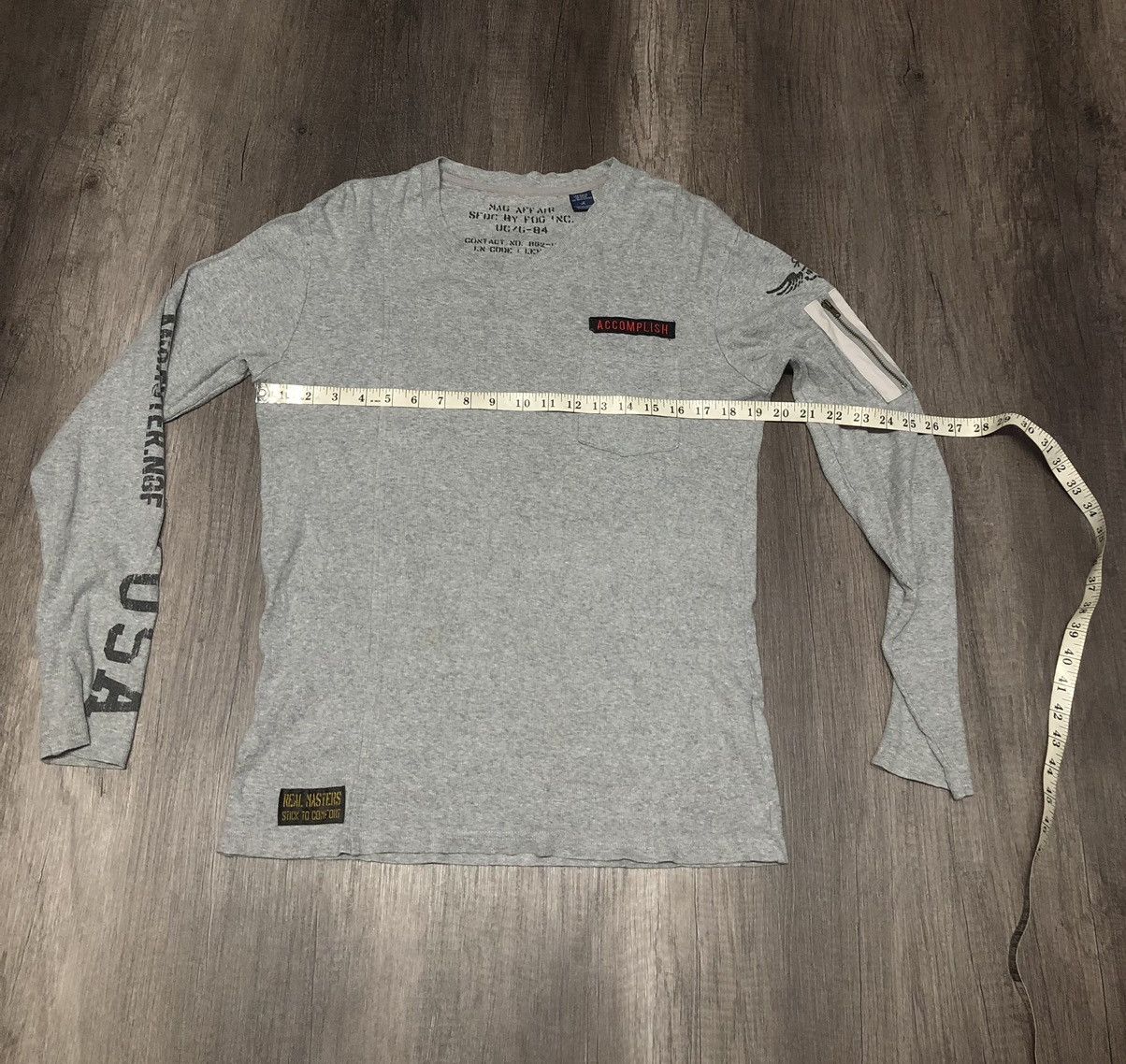 Vintage Vintage Real Masters Garment x Accomplish Long Sleeve Tshirt Size US M / EU 48-50 / 2 - 22 Thumbnail