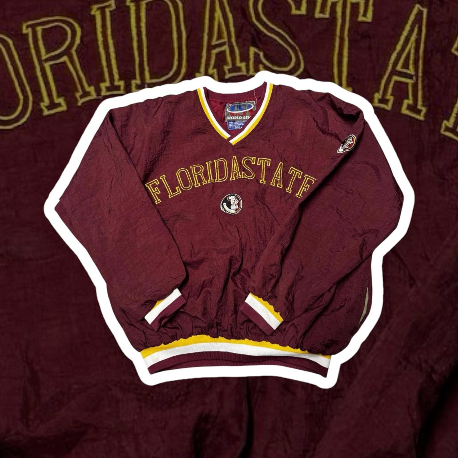 Designer Florida State Seminoles Vintage Pullover Jacket - XL Size US XL / EU 56 / 4 - 1 Thumbnail